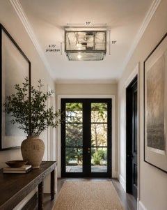 Remains Lighting "Cardea" Lampada da soffitto/parete in vetro in nichel lucido