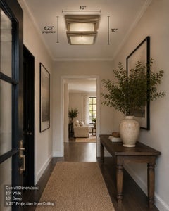 Remains Lighting "Philip 10", lampada ad incasso con finitura in nichel satinato