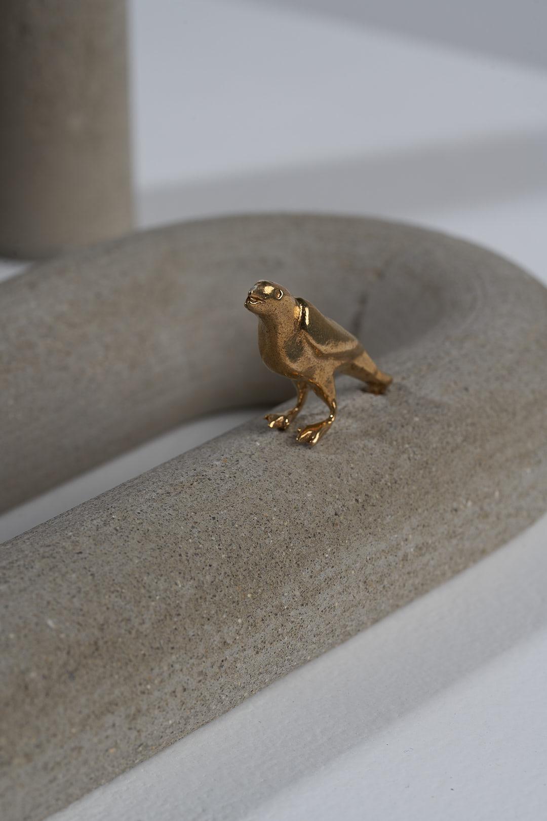 Remanso Series, Bird Concrete Table Sculptures In New Condition For Sale In Santa Edwiges, MG