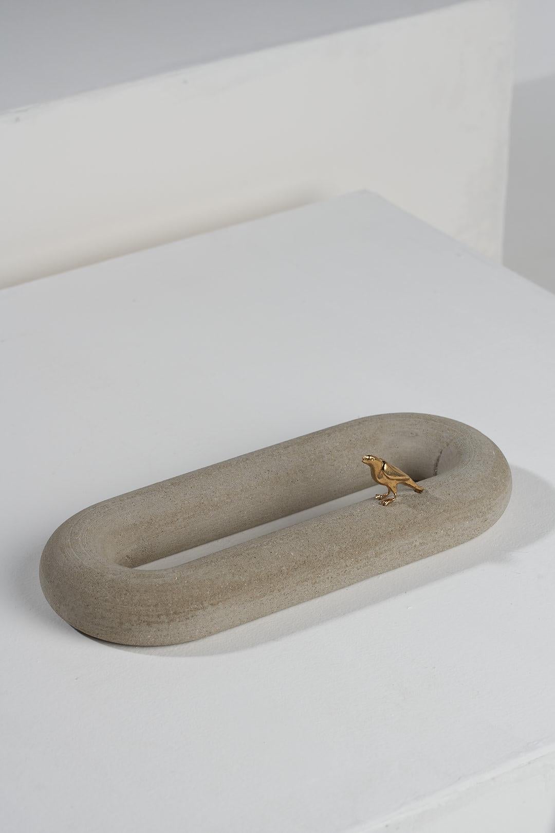 Laiton Série Remanso, sculptures de table en béton en vente