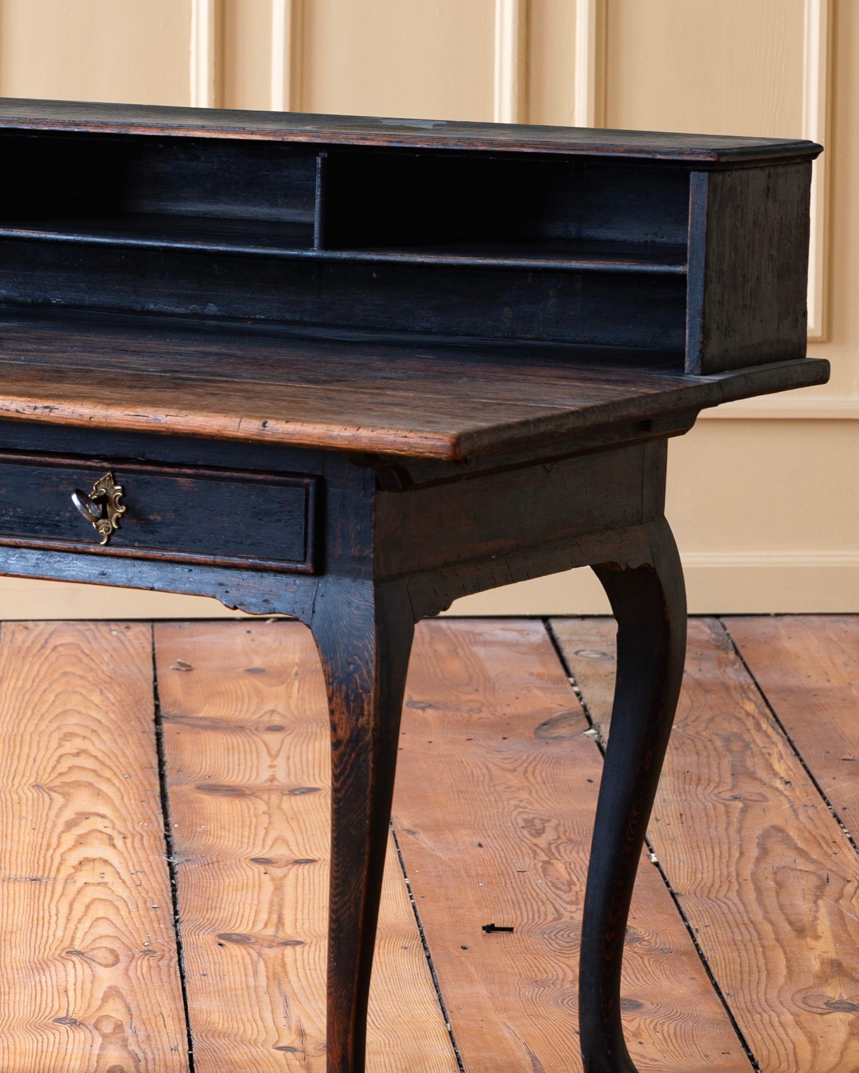 Pine Remarkable 18th Century Swedish Rococo Desk