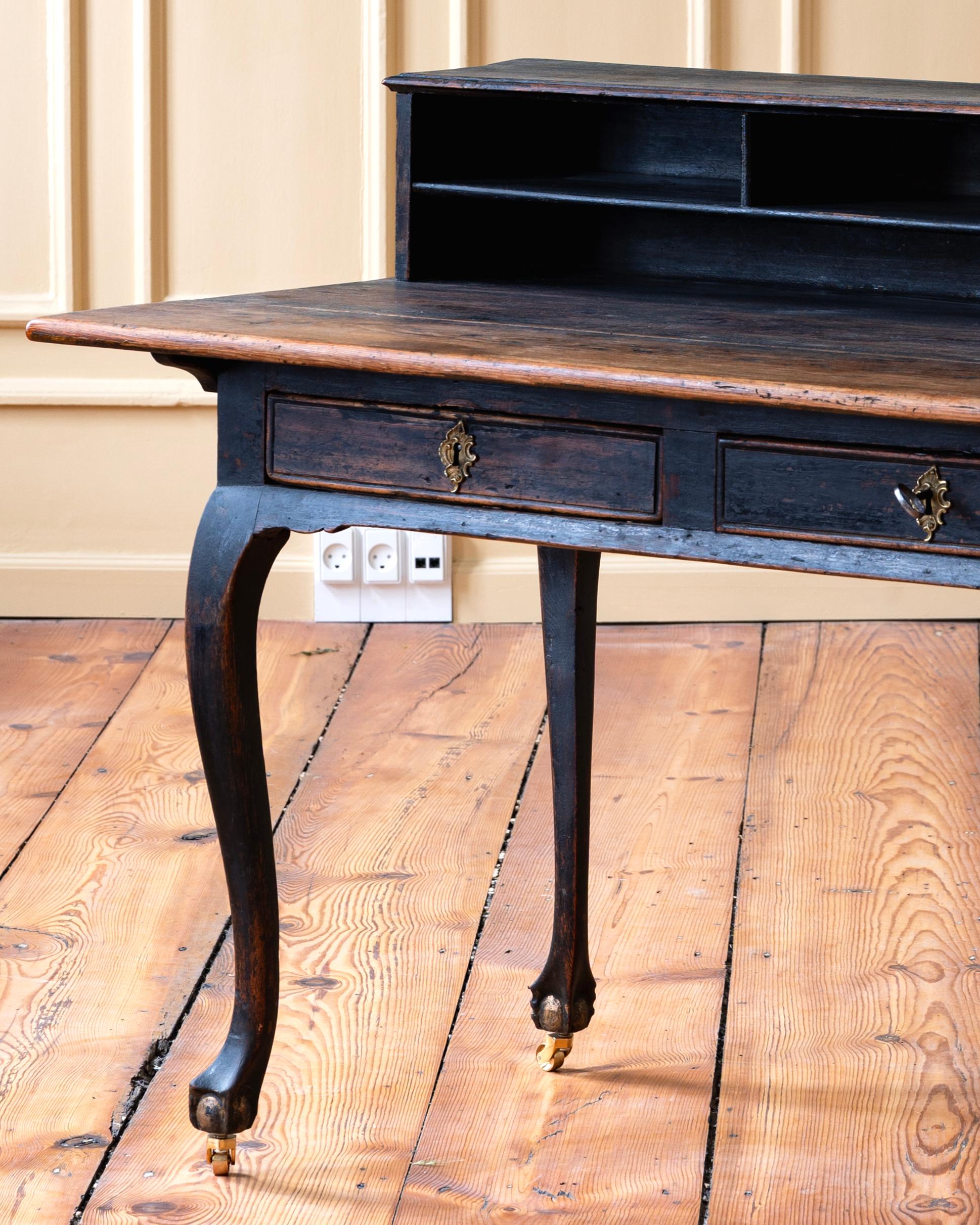 Remarkable 18th Century Swedish Rococo Desk 1