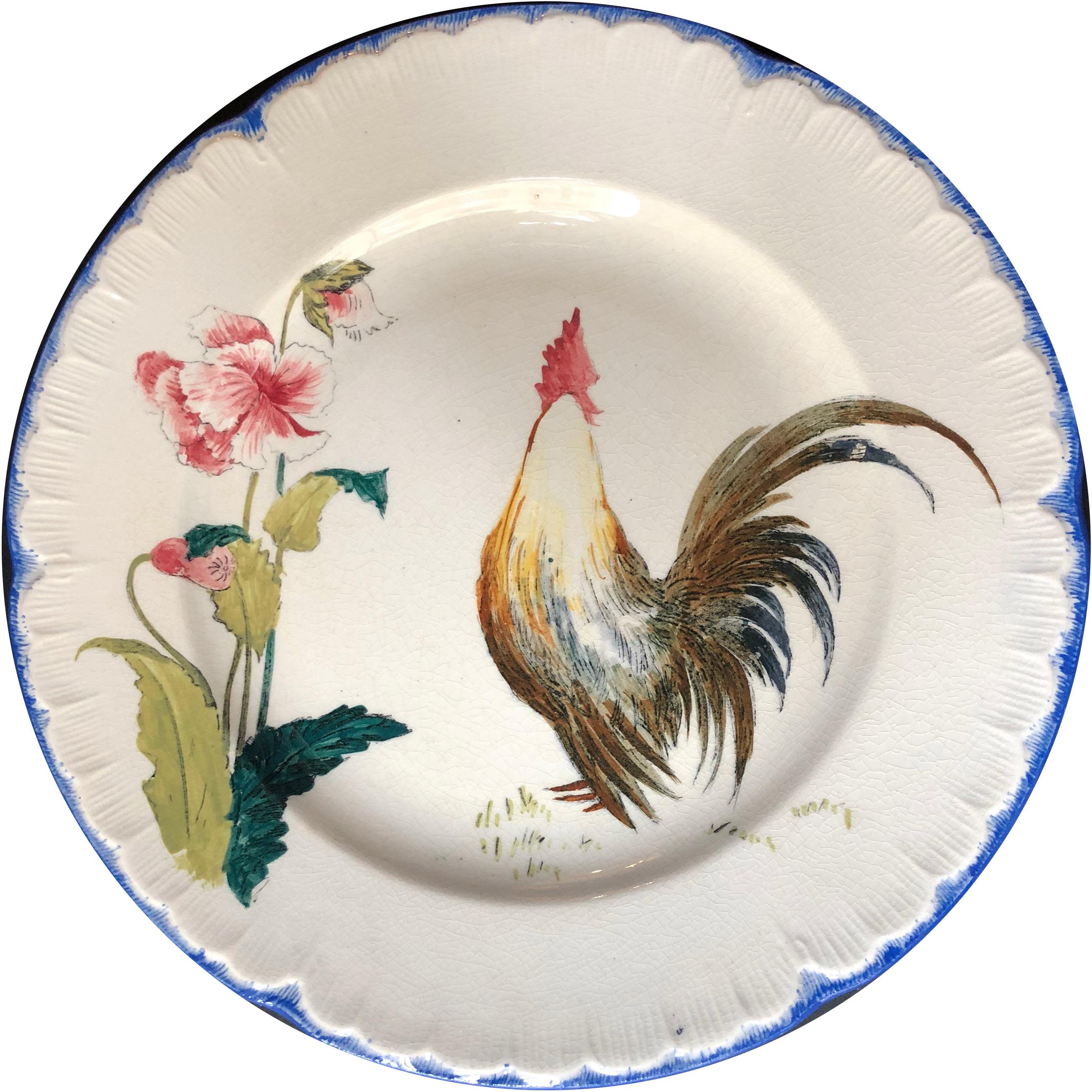 This original and rare French fine faience service was edited by 