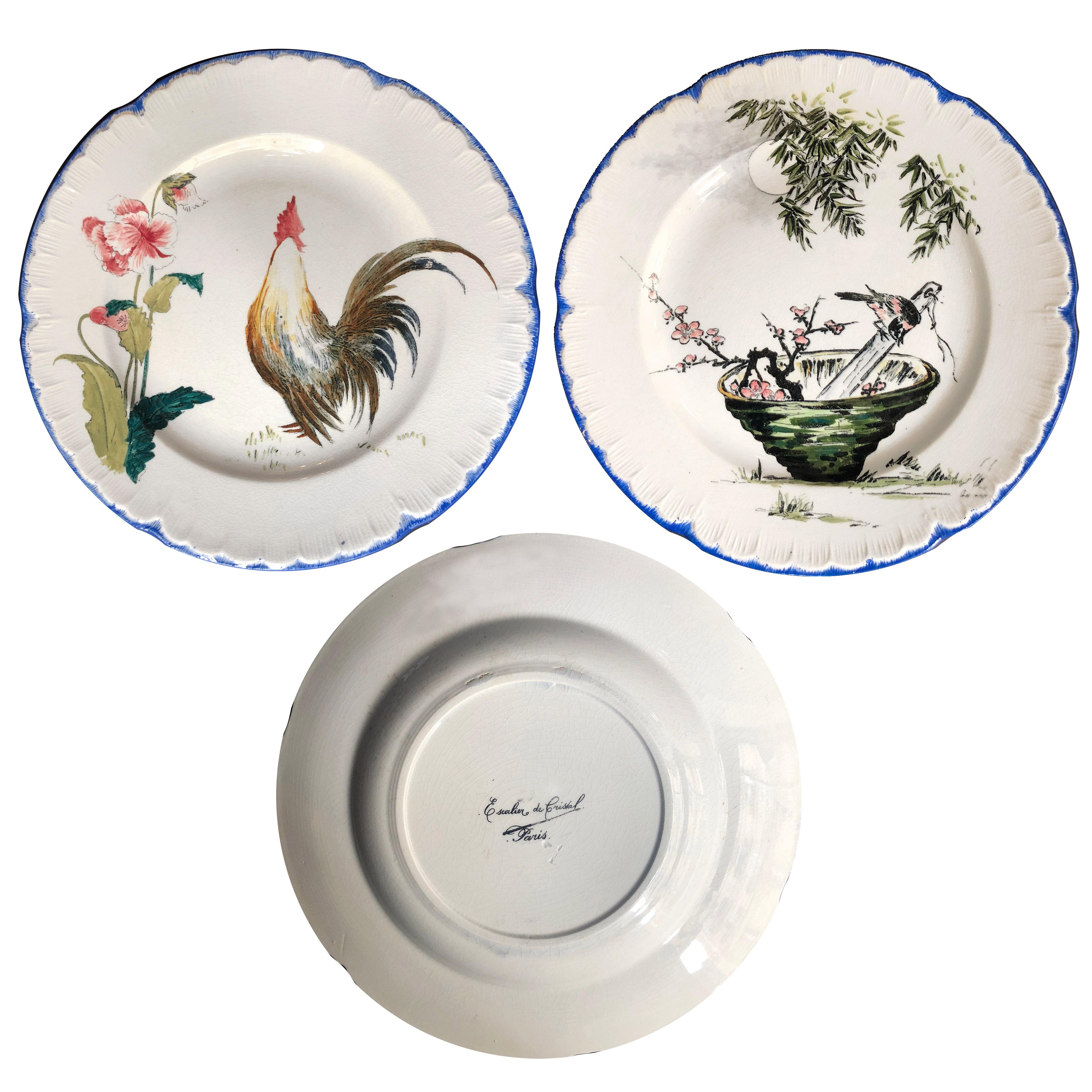 Japonisme Remarkable and Rare Dinner Plates 