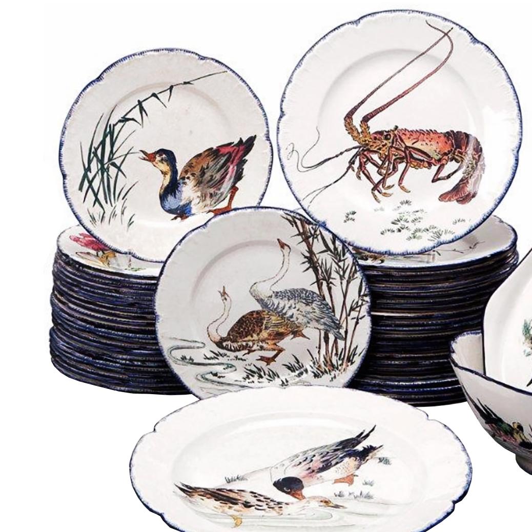 Japonisme Remarkable and Rare Dinner Plates 