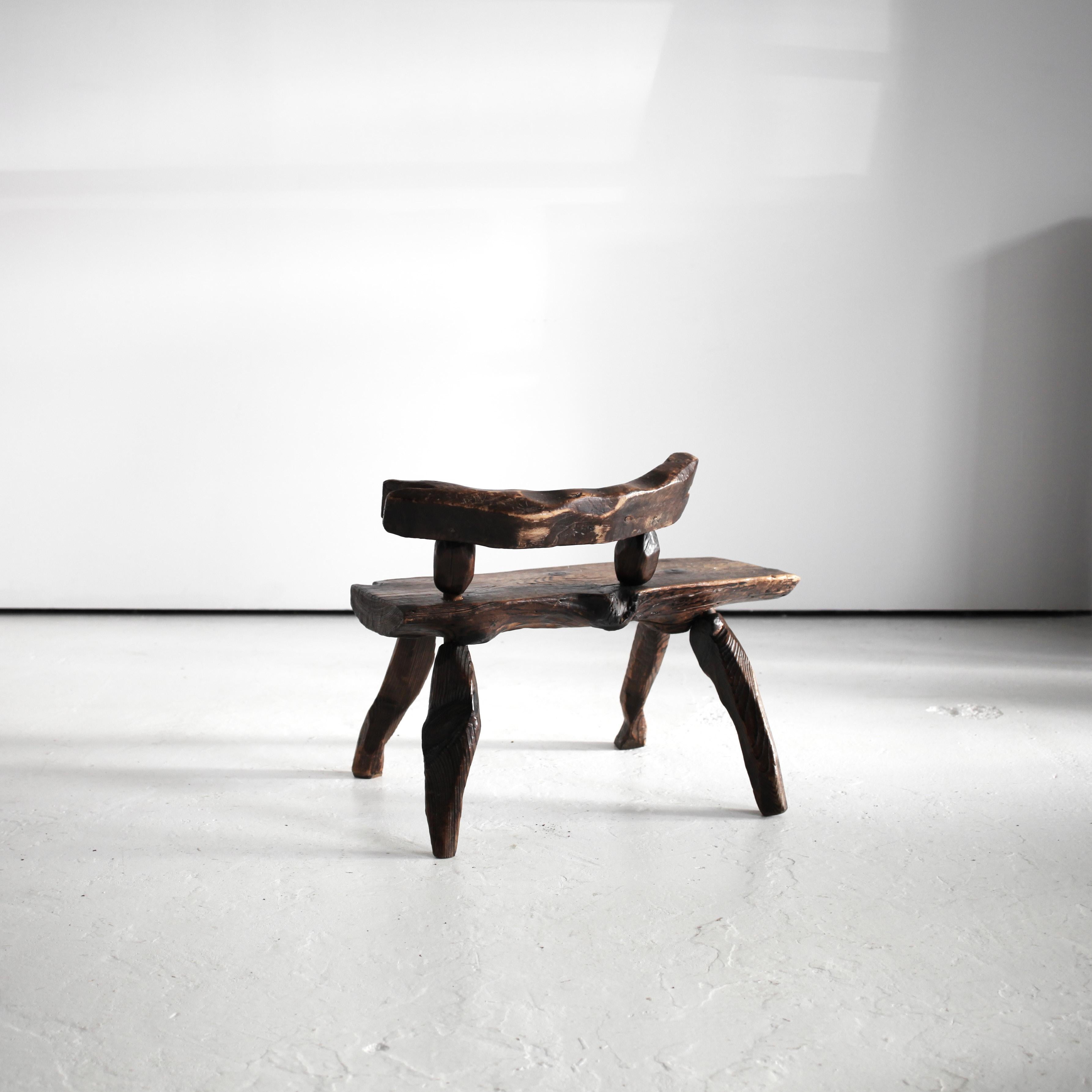 Pine Remarkable Brutalist 60S Polish Artist Made Chair