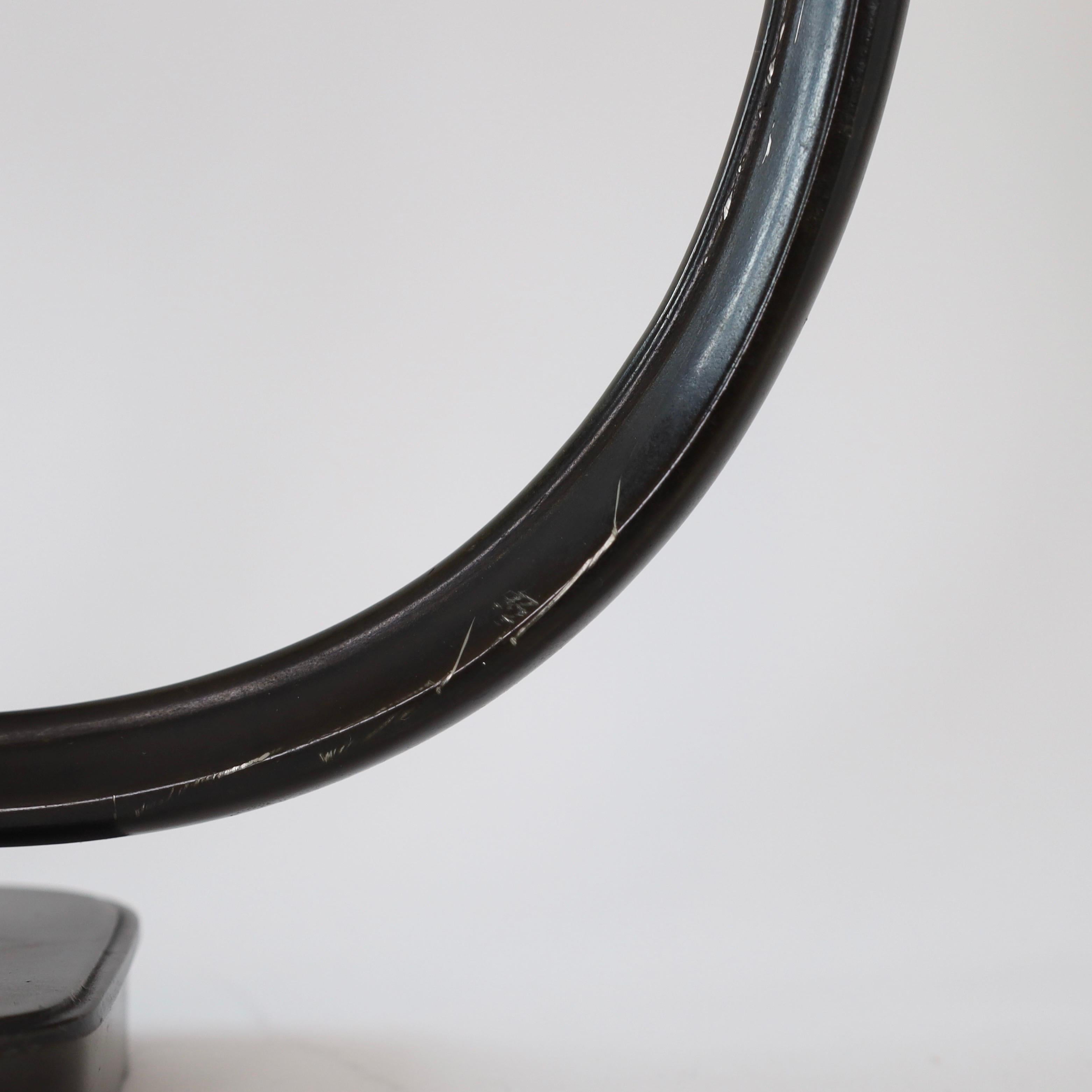 Remarkable dual-shade Table Lamp by Just Andersen, 1930s, Denmark For Sale 7