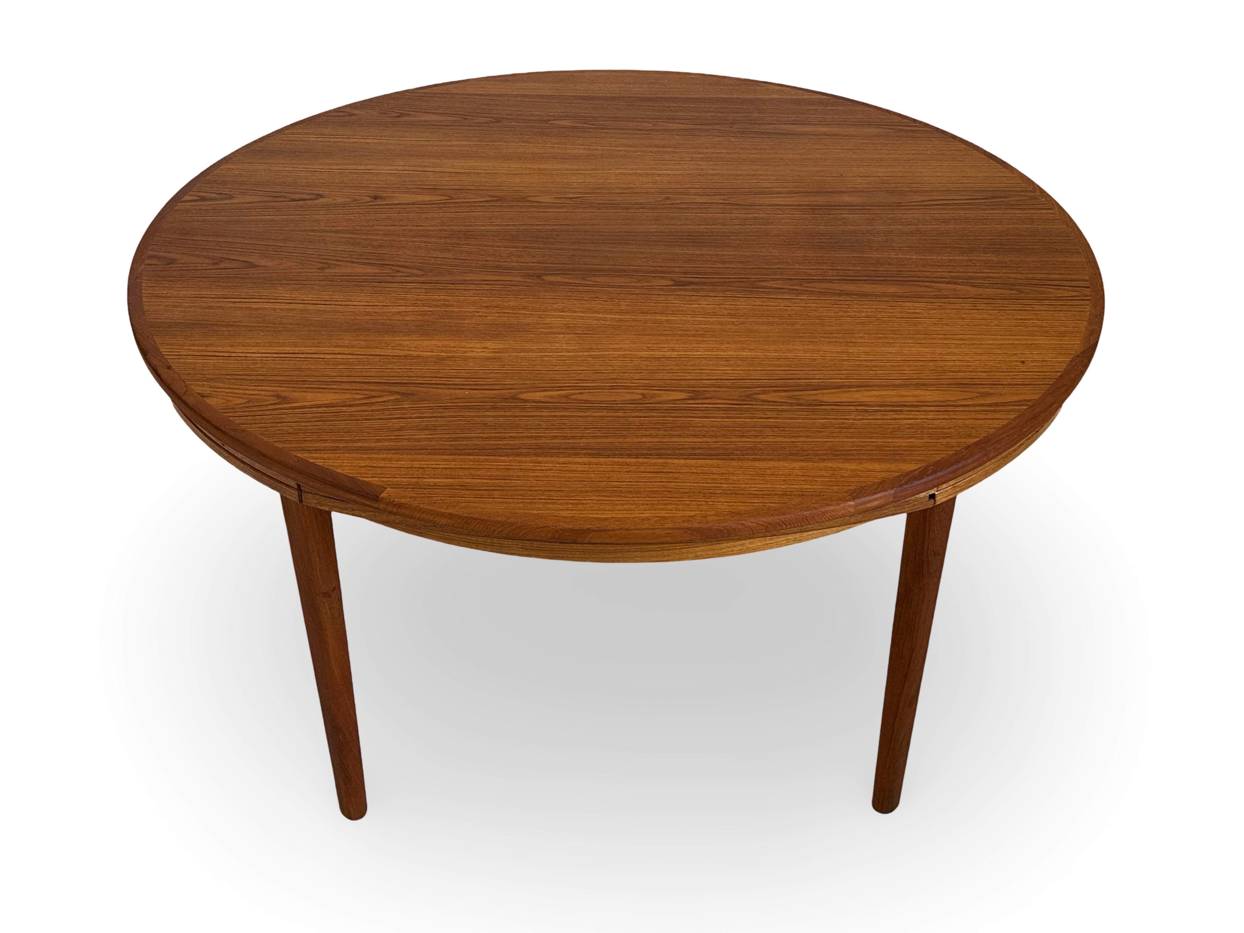 Scandinavian Modern Remarkable extension table in teak by Dyrlund Møbler, Denmark.