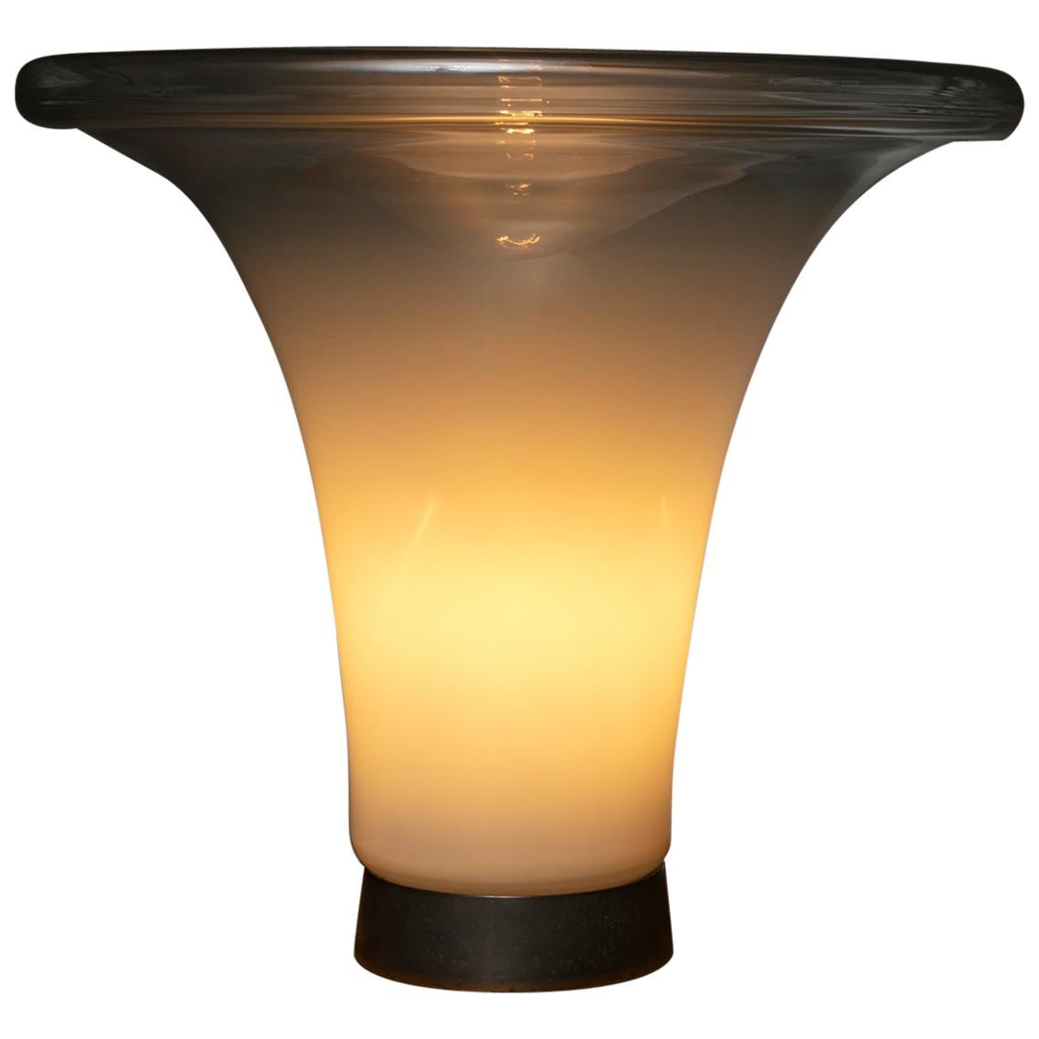 Remarquable lampe de bureau L261 en verre de Murano fabriquée par Vistosi, Italie, 1970 en vente