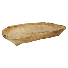 Remarkable Mesquite Wood Trough Bowl Found in Jalisco, Western Mexico, Mid 19th 