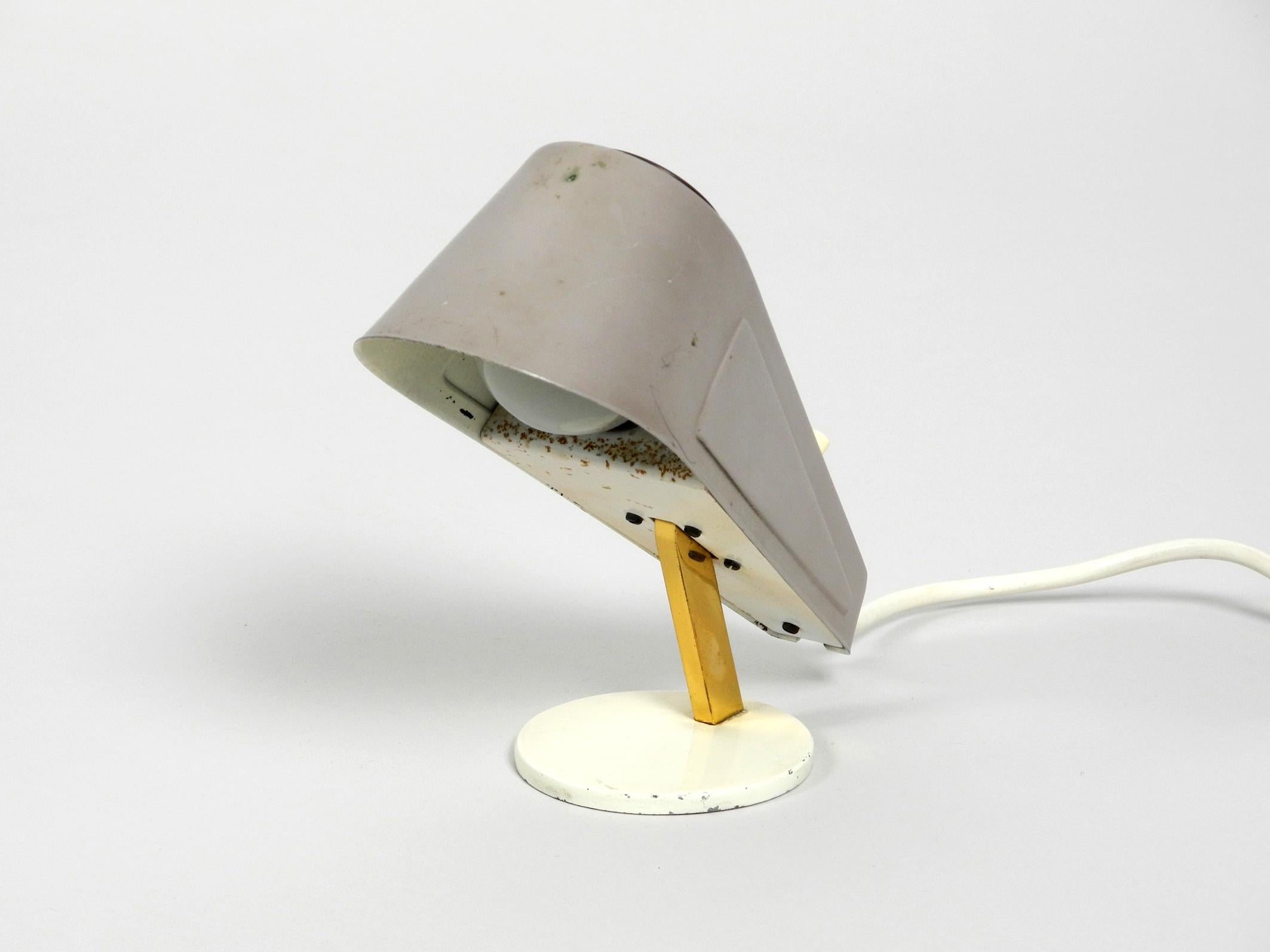 Remarkable Mid-Century Modern Metal Bedside Lamp 1