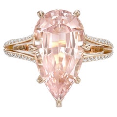 Remarkable Morganite and Diamond Rose Gold Ring – The Ultimate Luxury Gift