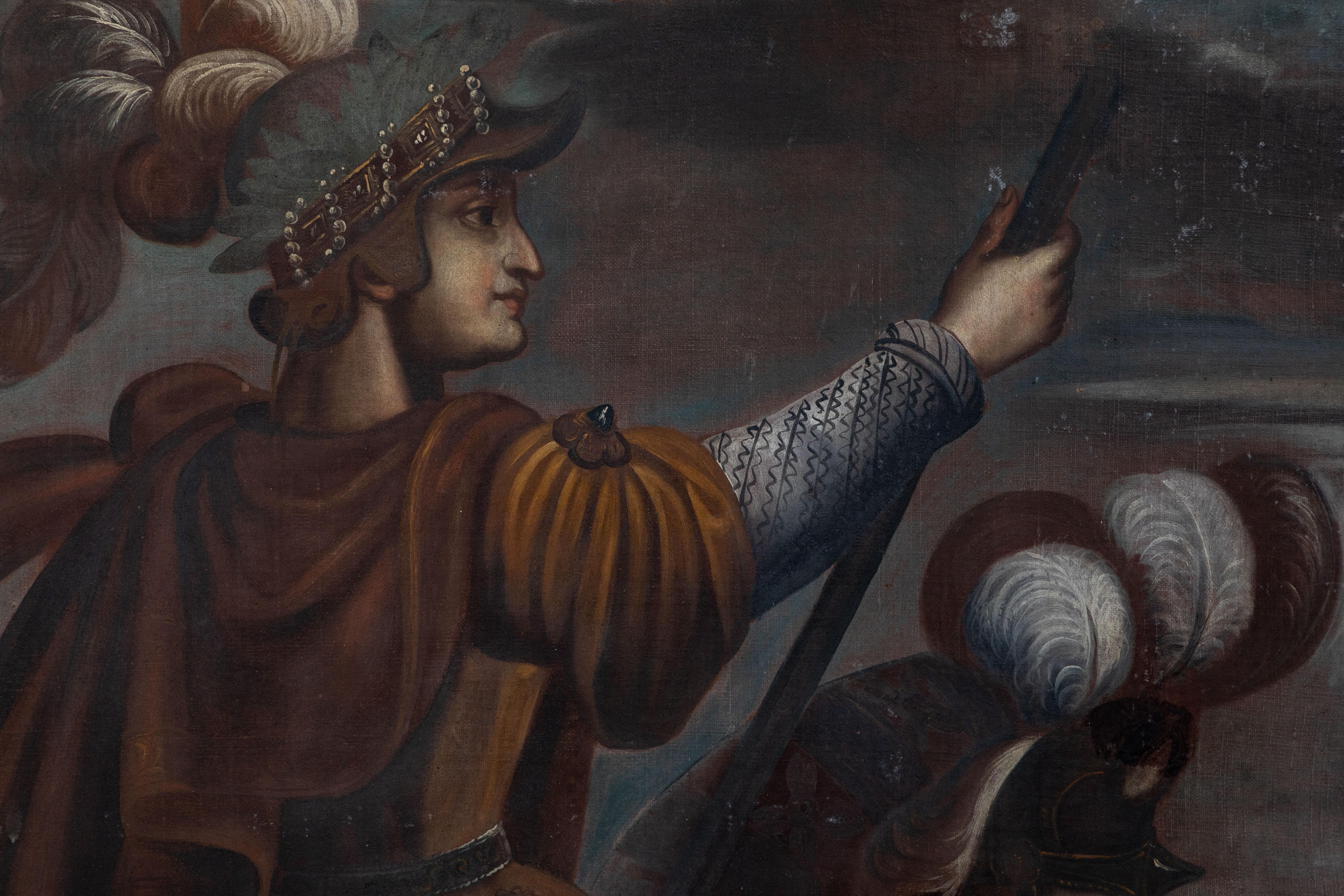 Remarkable Pair of 16th C. Italian Oil Paintings In Good Condition In Newport Beach, CA