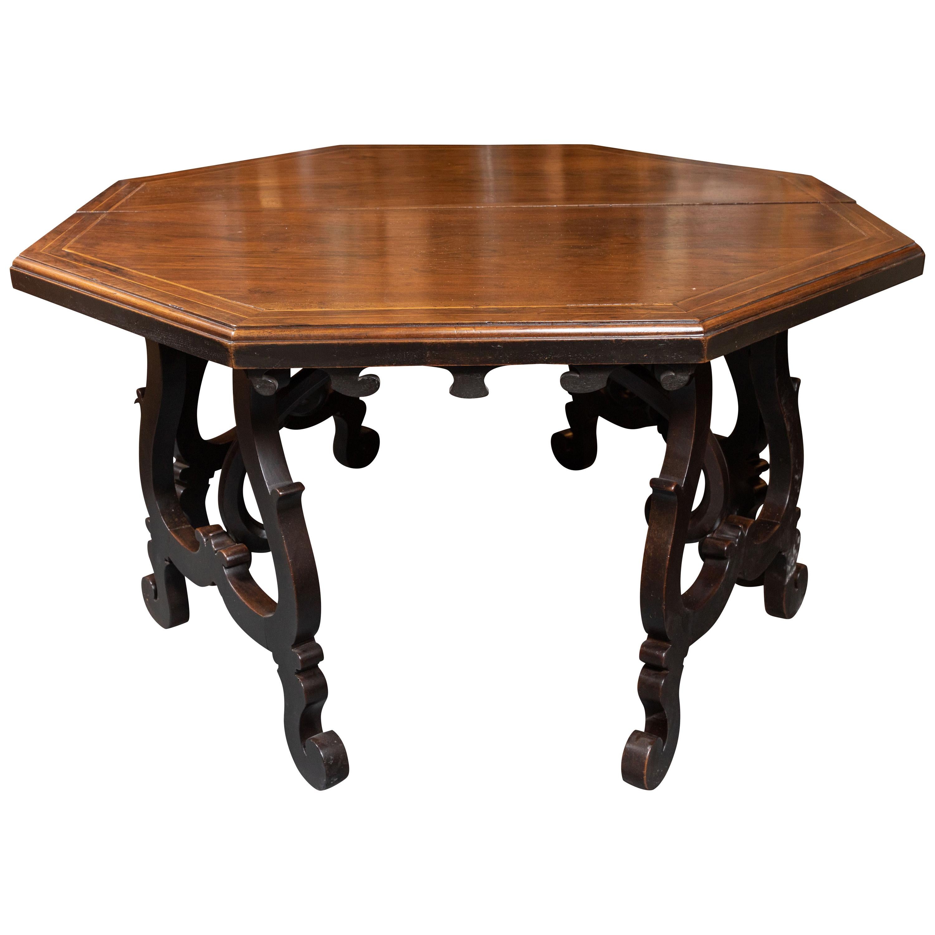 Remarkable Pair of 19th Century, Italian Demilunes