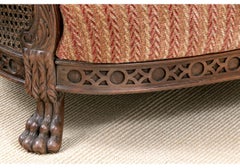 Remarkable Pair Of French Style Cane Club Chairs