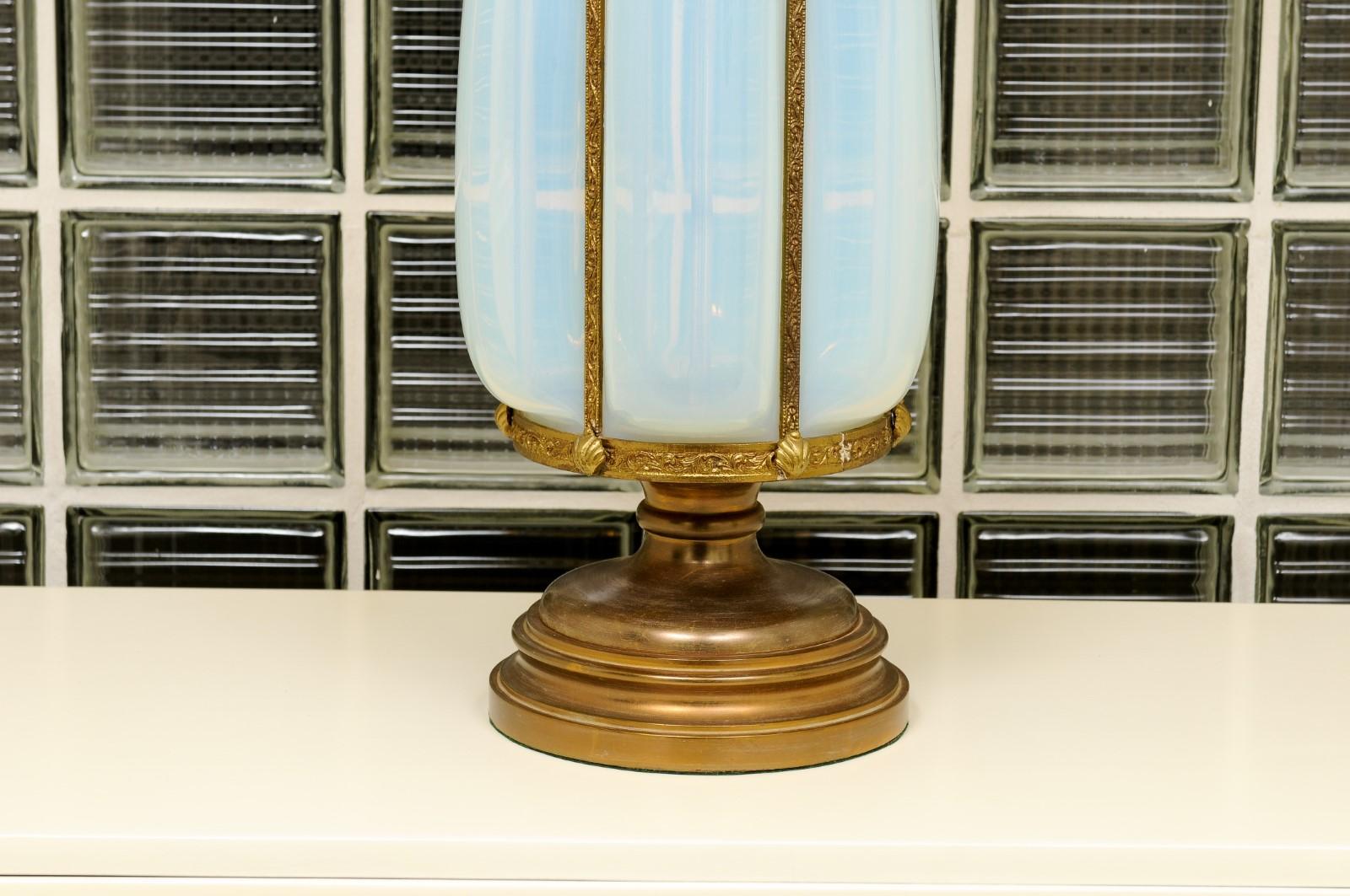 italien Remarquable paire de lampes monumentales Seguso de Murano par Marbro, Italie, vers 1960 en vente