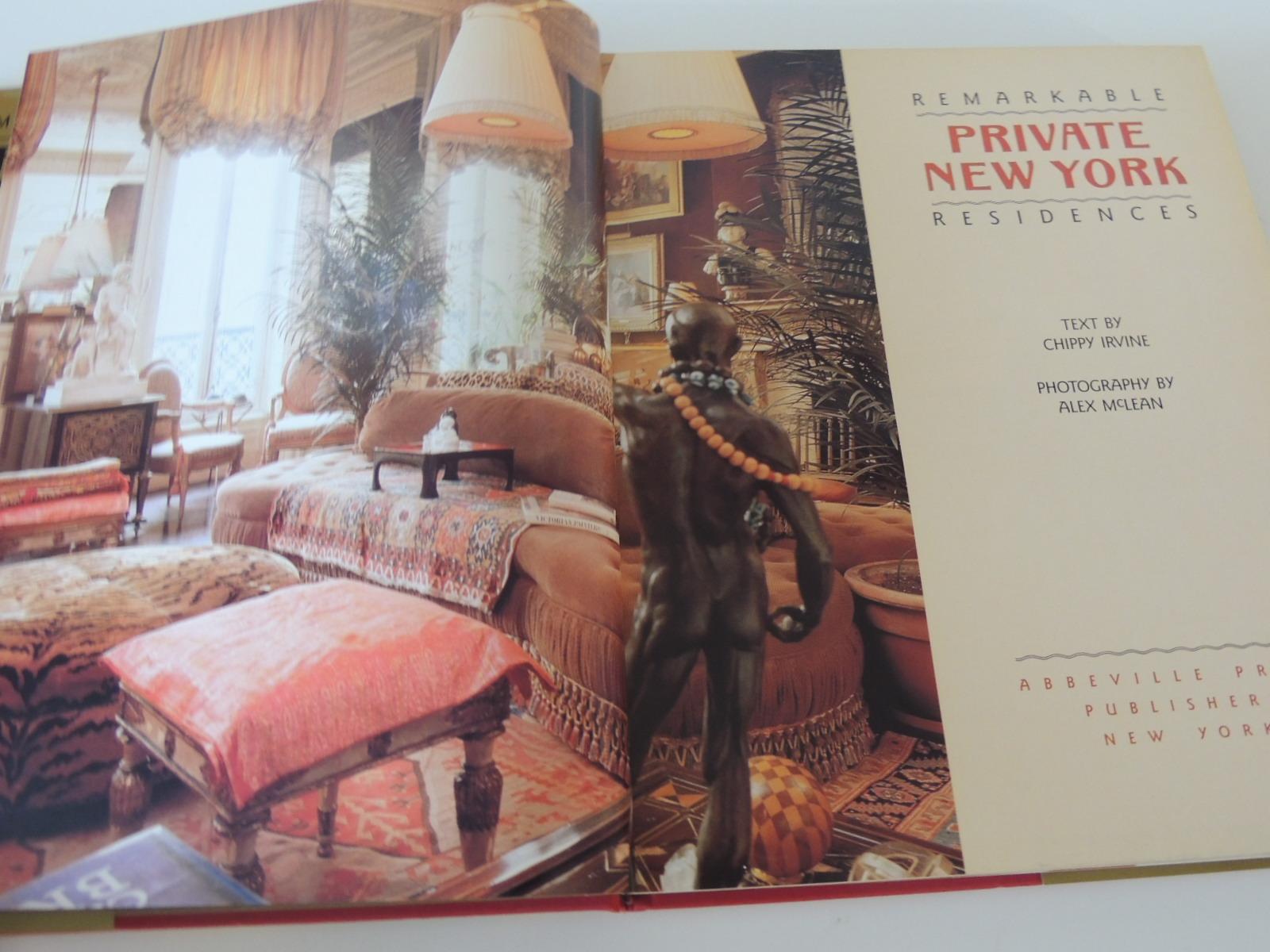 American Classical Remarkable Private NY Residences Vintage Decorative Hardcover Book For Sale