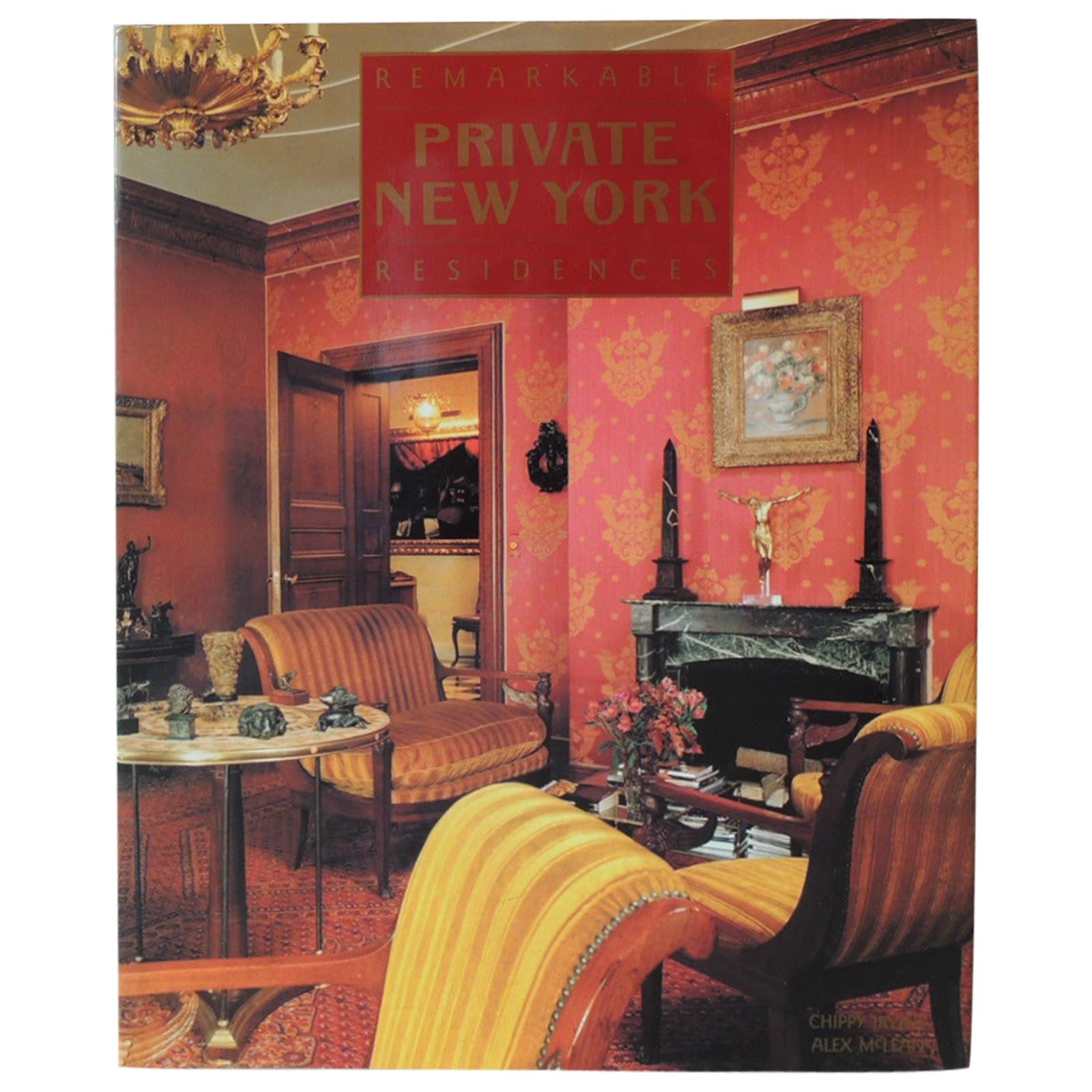 Remarkable Private NY Residences Vintage Decorative Hardcover Book