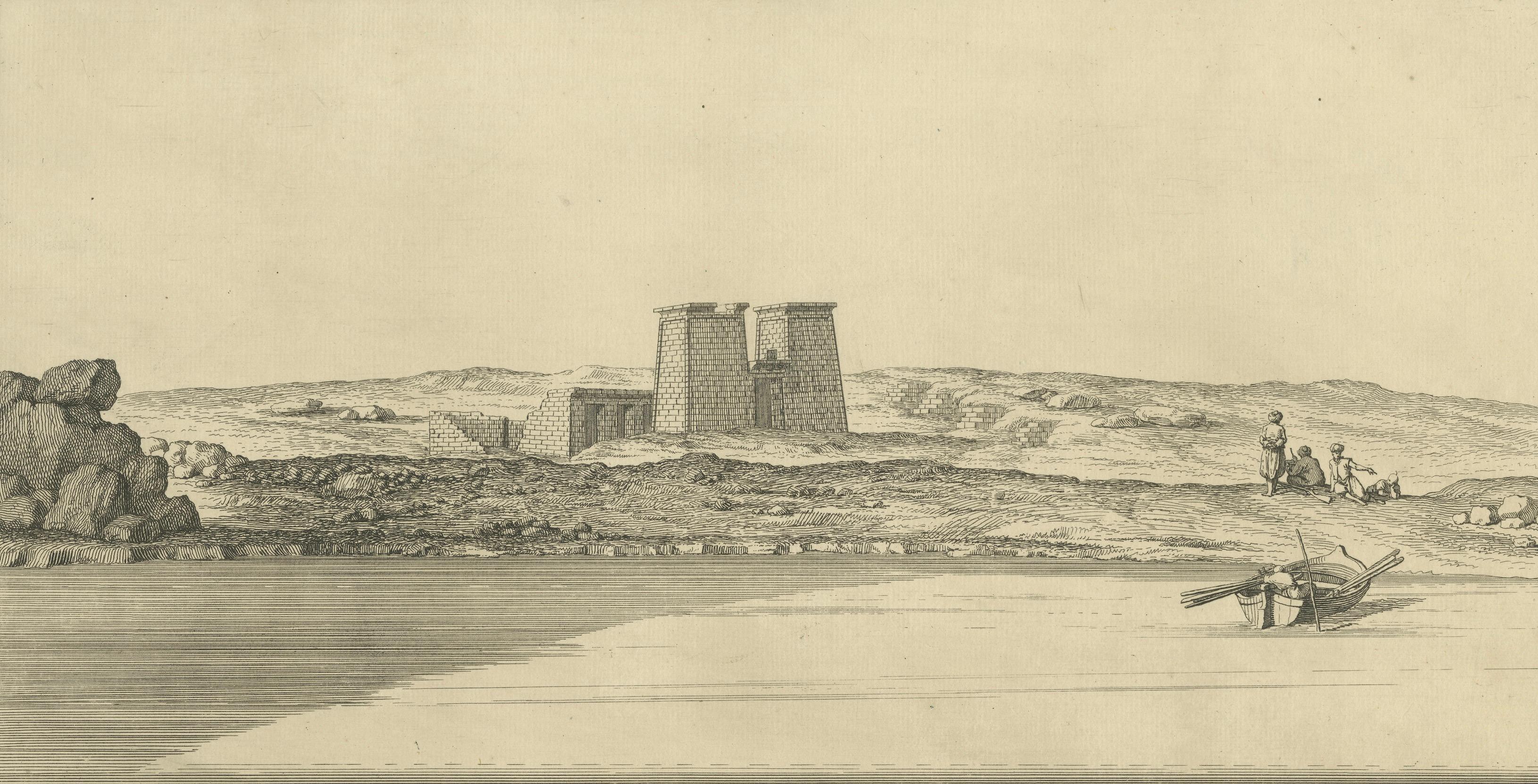 Remarkable Ruins of Sabua, Nubia – Norden Engraving 1755