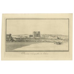 Remarkable Ruins of Sabua, Nubia – Norden Engraving 1755