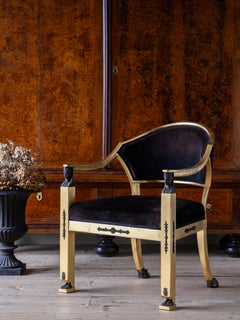 Remarkable Swedish 19th Century Late Gustavian Armchair
