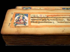 Tibetan Prayer Book Sutra Manuscript, circa 18th-19th Century