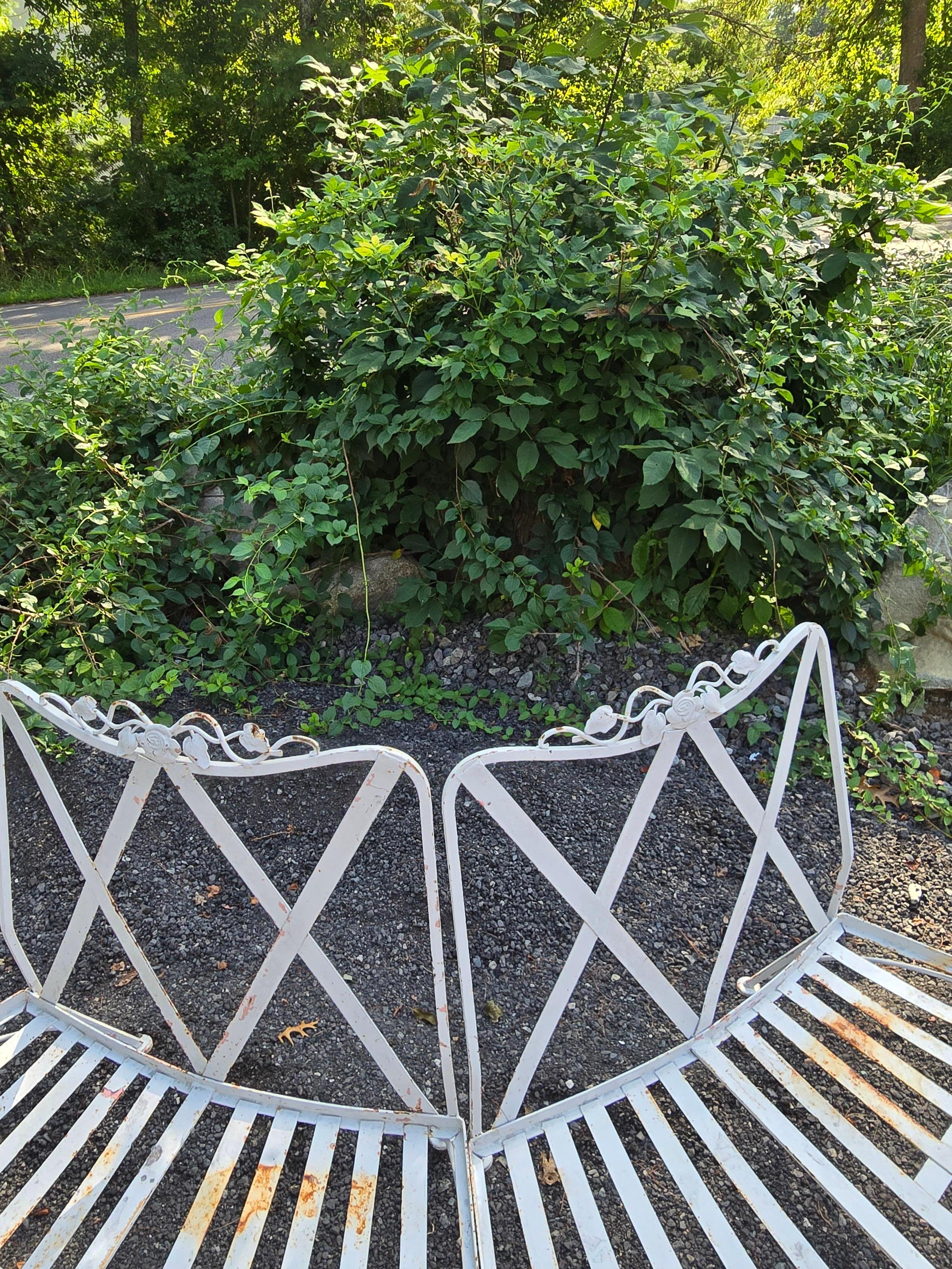 Woodard Wrought Iron Garden Seating For Sale 5