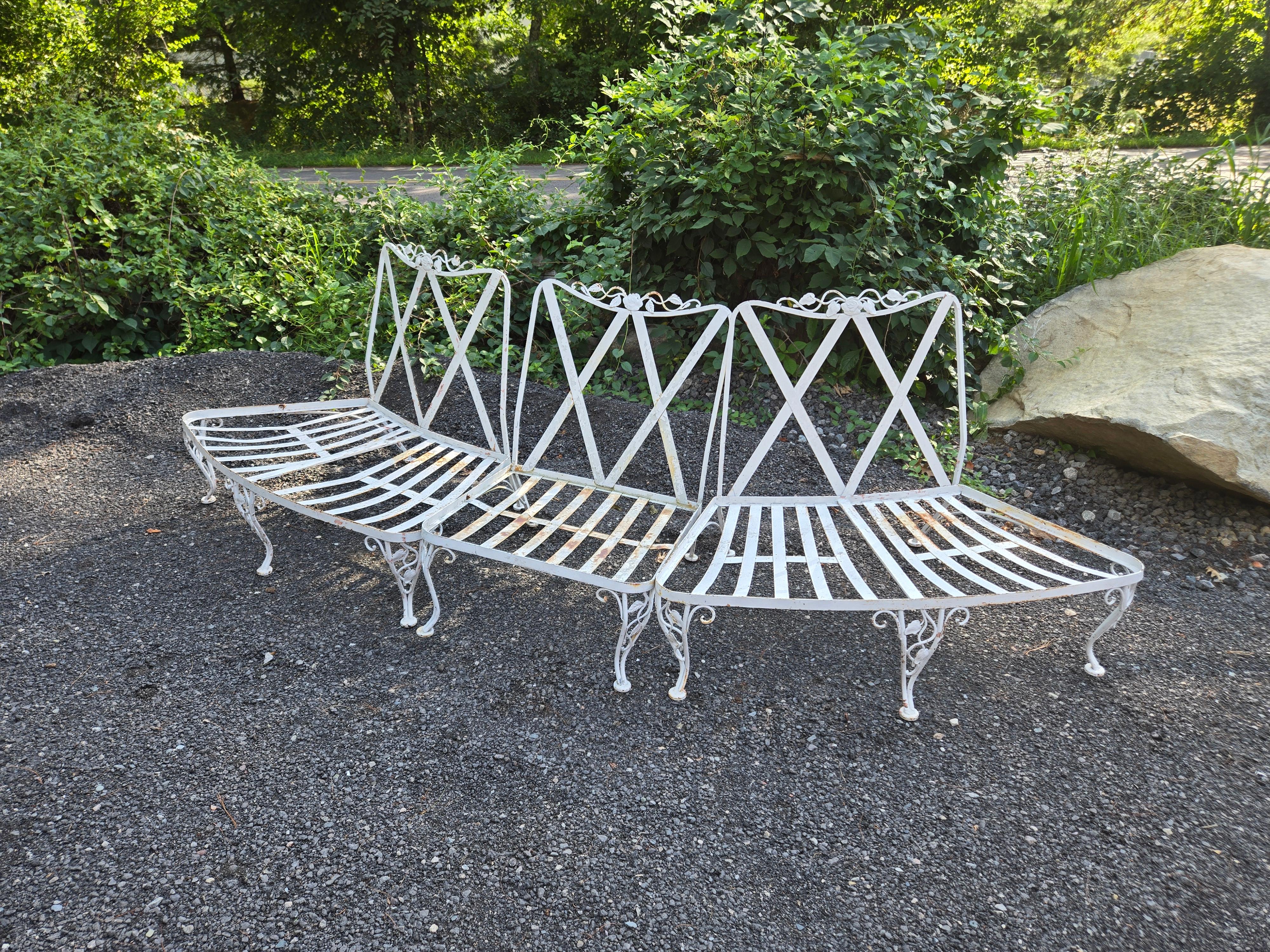 Woodard Wrought Iron Garden Seating For Sale 6