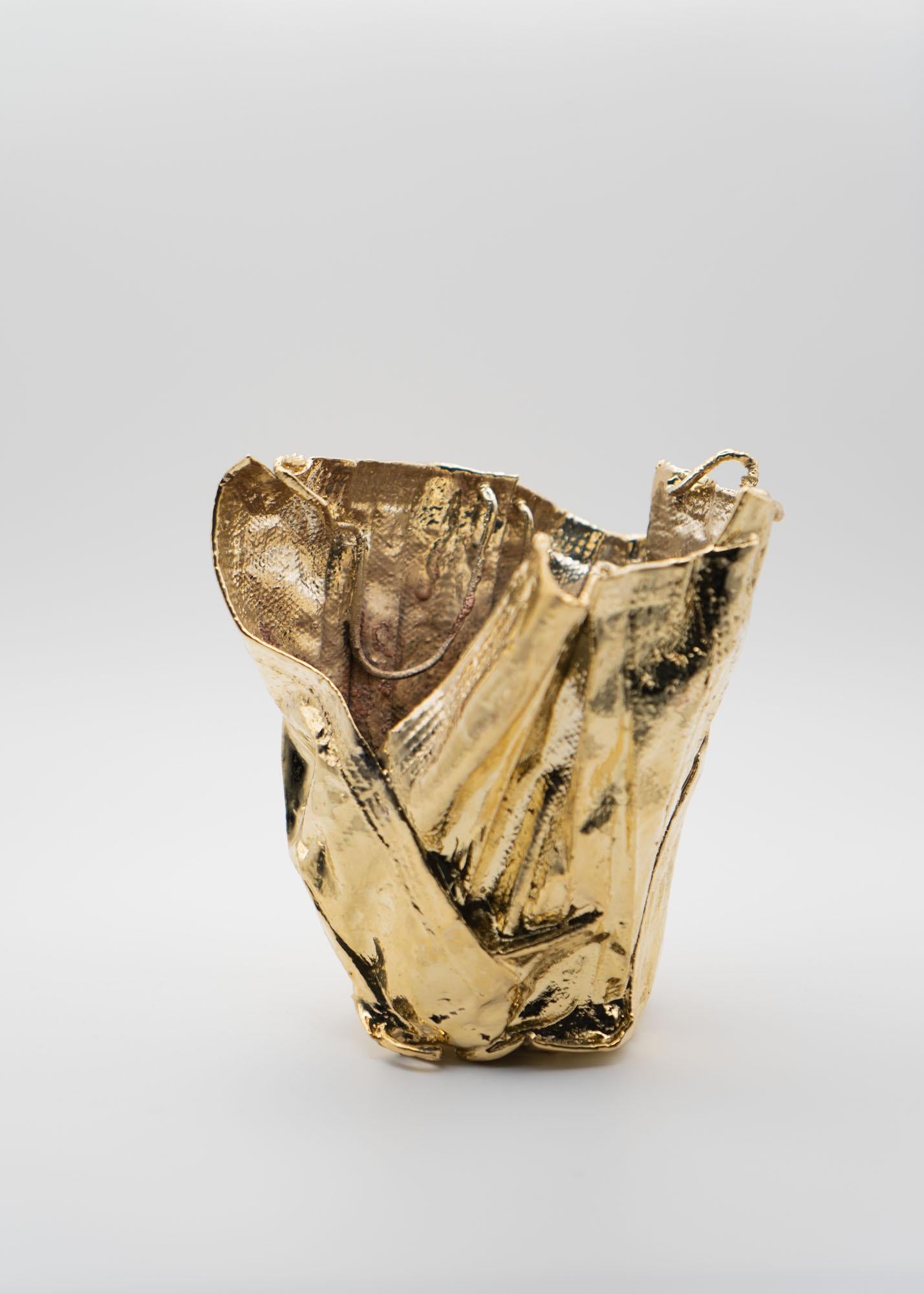 italien Remask Act 013 Gold Art Objects for Objects for Masks par Enrico Girotti en vente