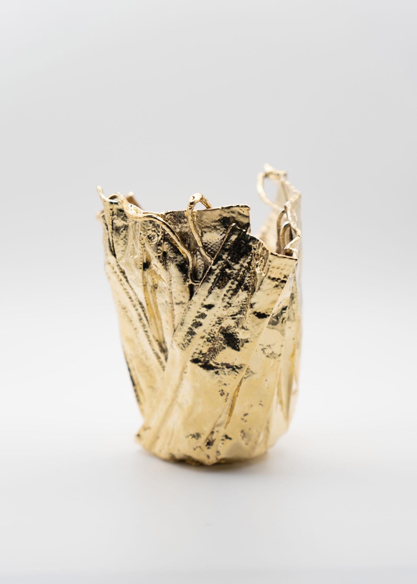 Galvanisé Remask Act 013 Gold Art Objects for Objects for Masks par Enrico Girotti en vente