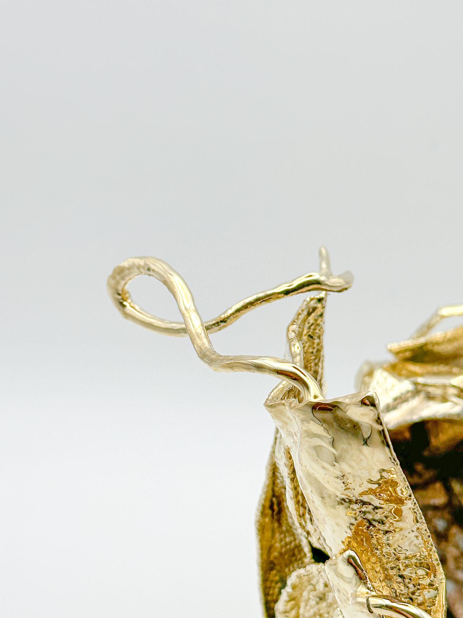Remask Act 014 Gold-Kunstobjekt aus Surgischem Maske von Enrico Girotti, Remask im Angebot 3