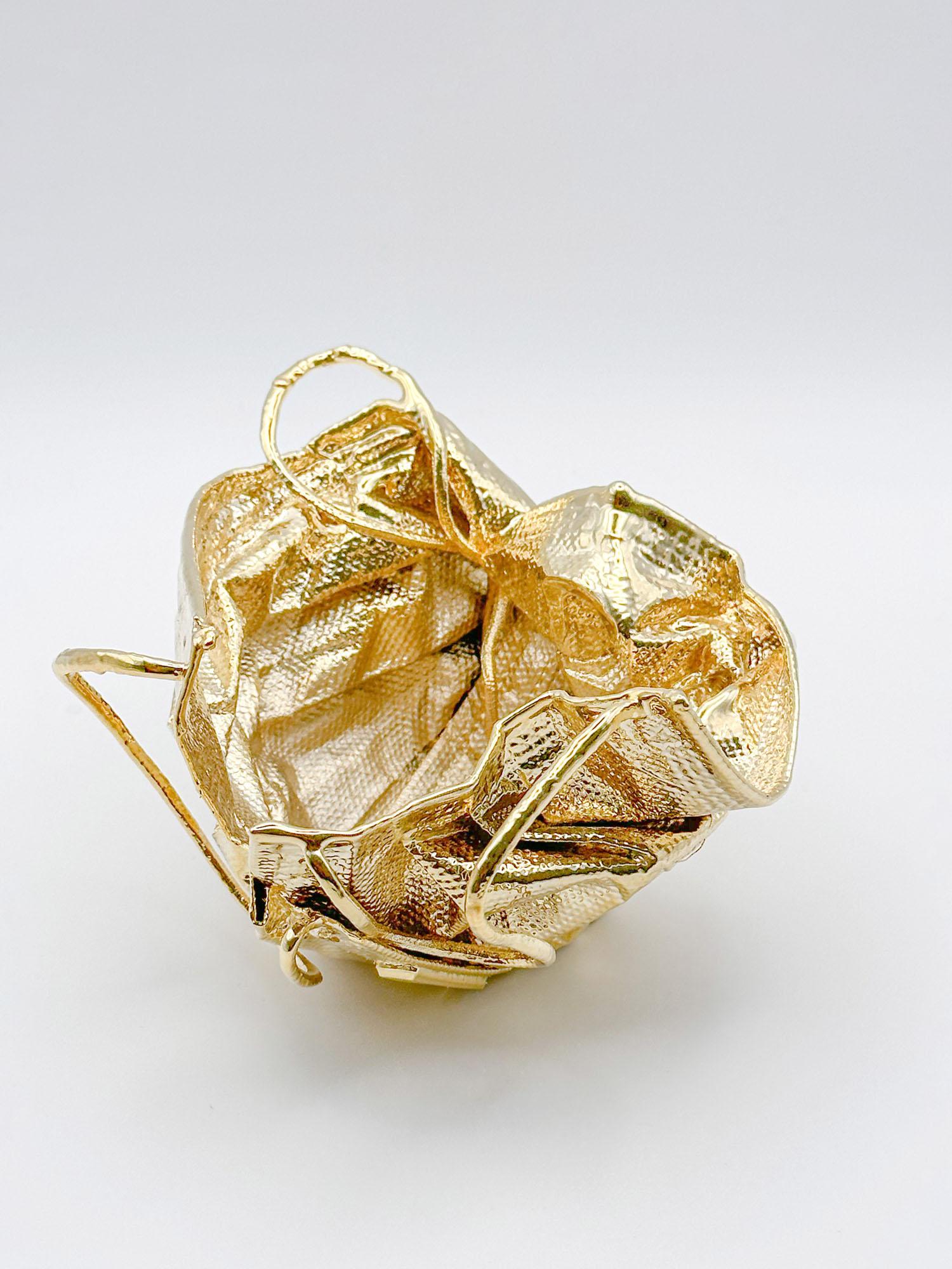 Galvanized Remask Act 009 Gold Art Object Made from Surgical Mask by Enrico Girotti For Sale