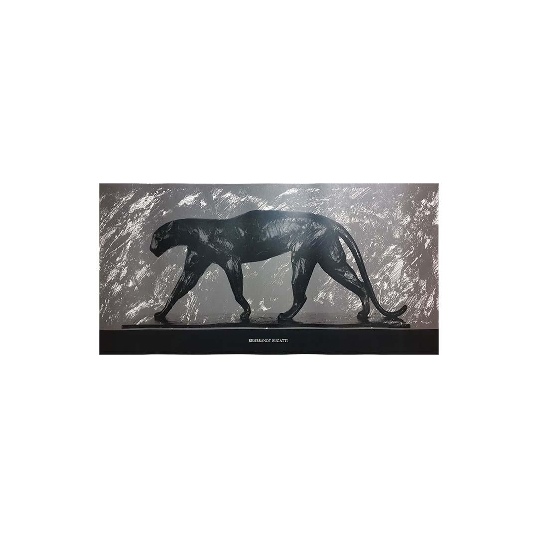 Original silkscreen print featuring Bugatti's famous "Panther" sculpture - Print by Rembrandt Bugatti