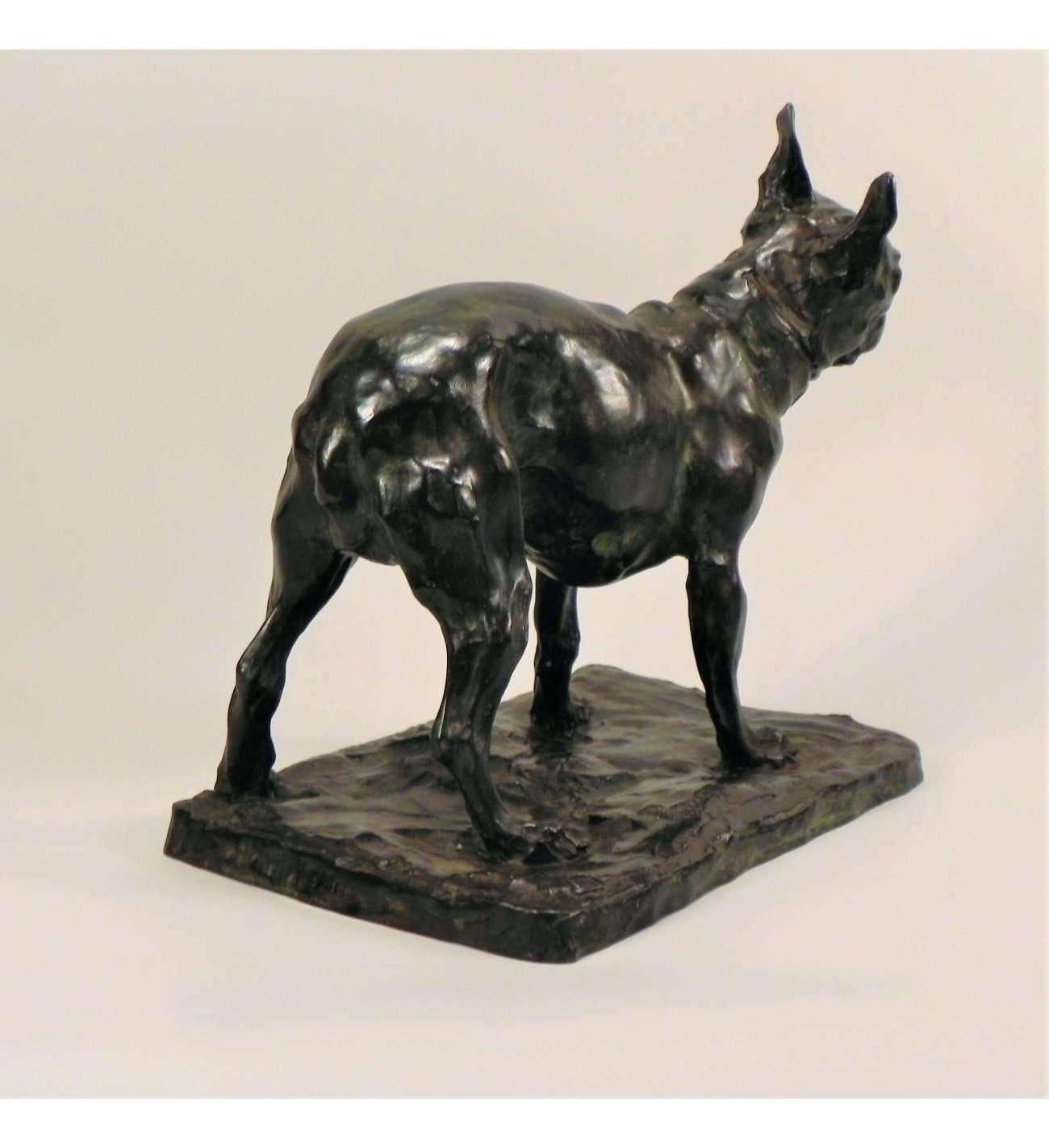Bulldog francés de bronce de Rembrandt Bugatti(1884 - 1916) en venta 2