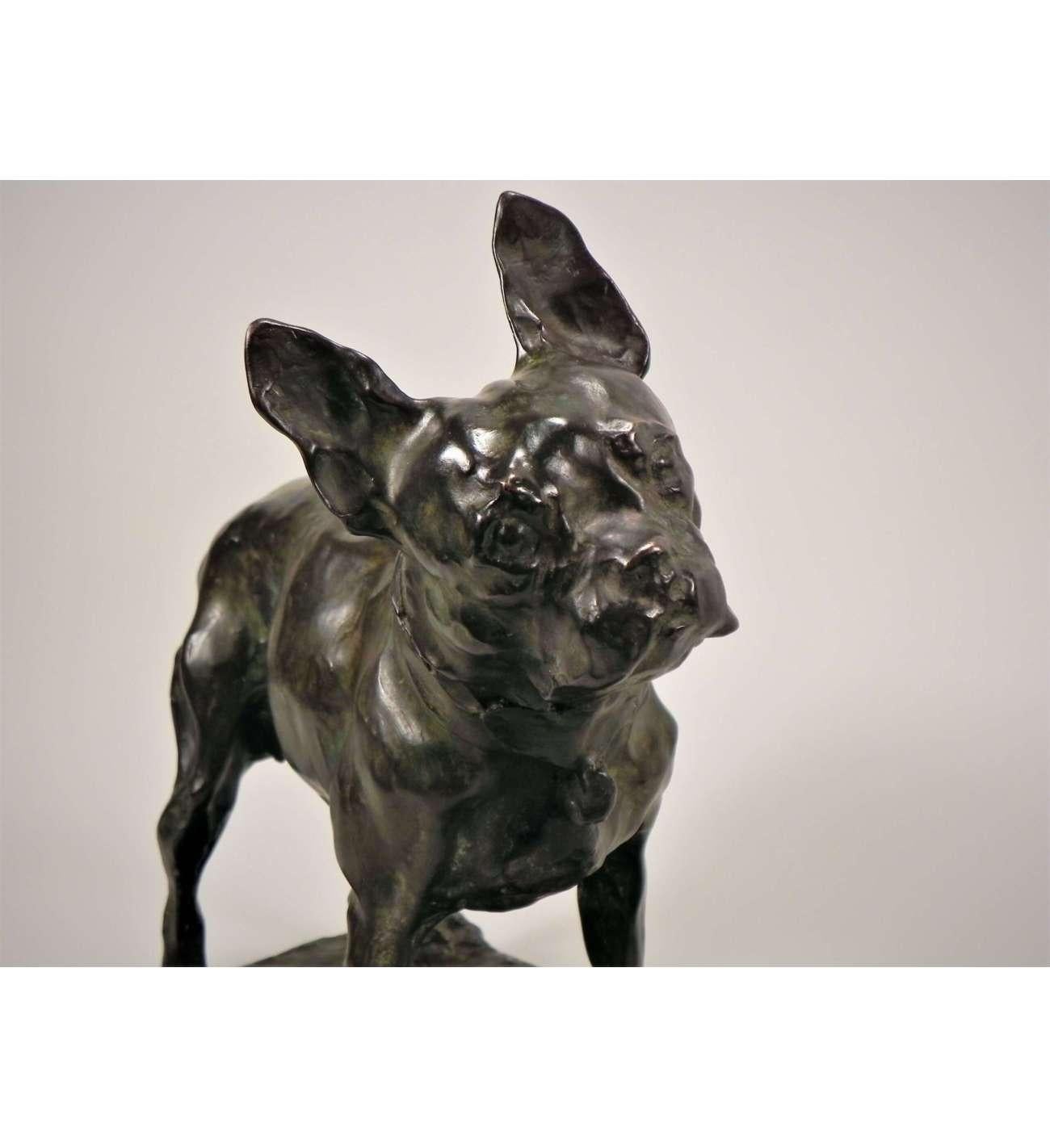 Bulldog francés de bronce de Rembrandt Bugatti(1884 - 1916) en venta 4