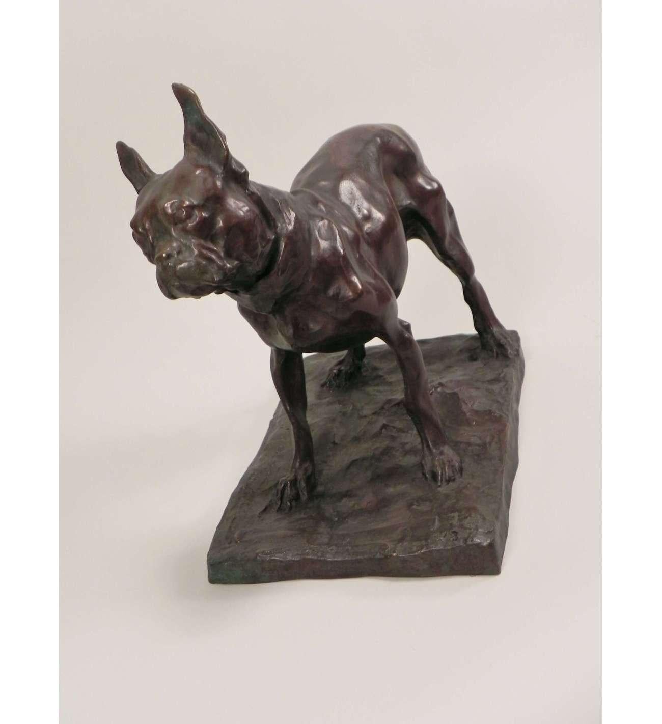 Bulldog francés de bronce de Rembrandt Bugatti(1884 - 1916) en venta 6