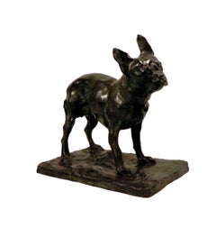 Bronze French Bulldog by Rembrandt Bugatti(1884 - 1916)