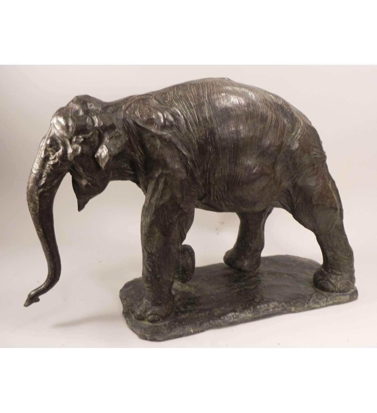 Bronce Caminando  Elefante Por Rembrandt Bugatti (1884 - 1916) en venta 2