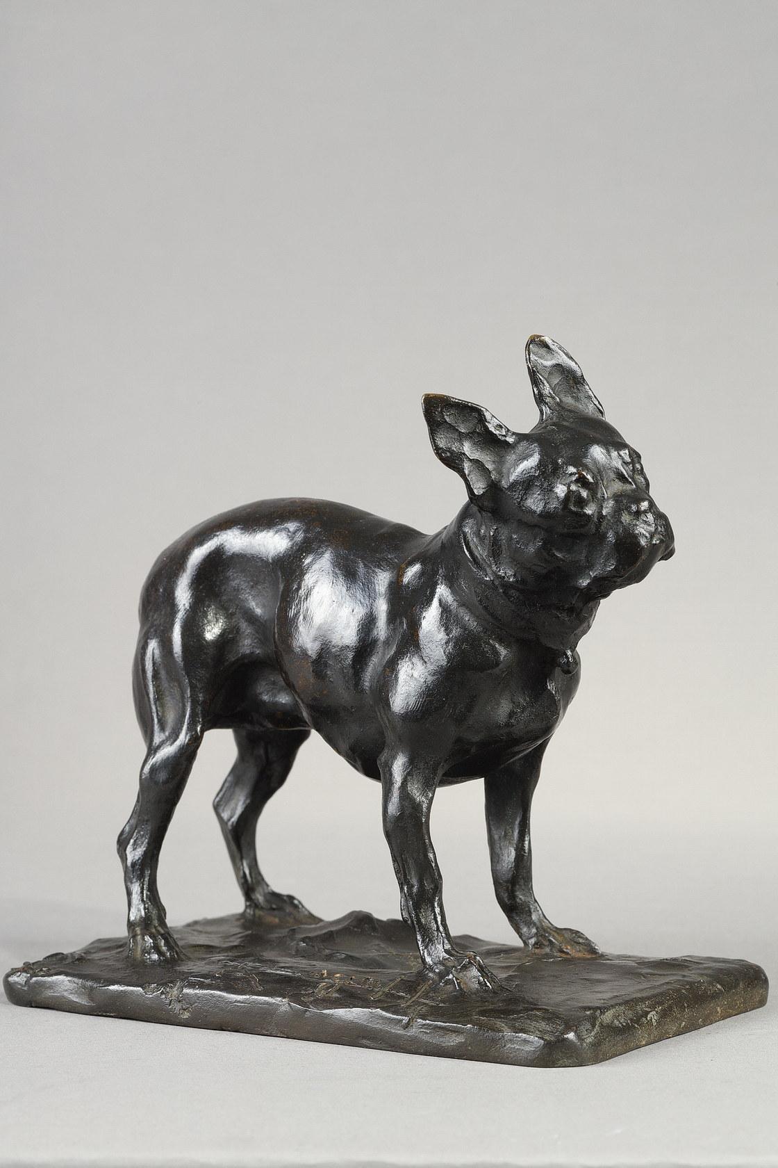 Rembrandt Bugatti Figurative Sculpture - French bulldog