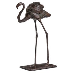 Antique Rembrandt Bugatti "Flamant en Marche" Bronze Sculpture