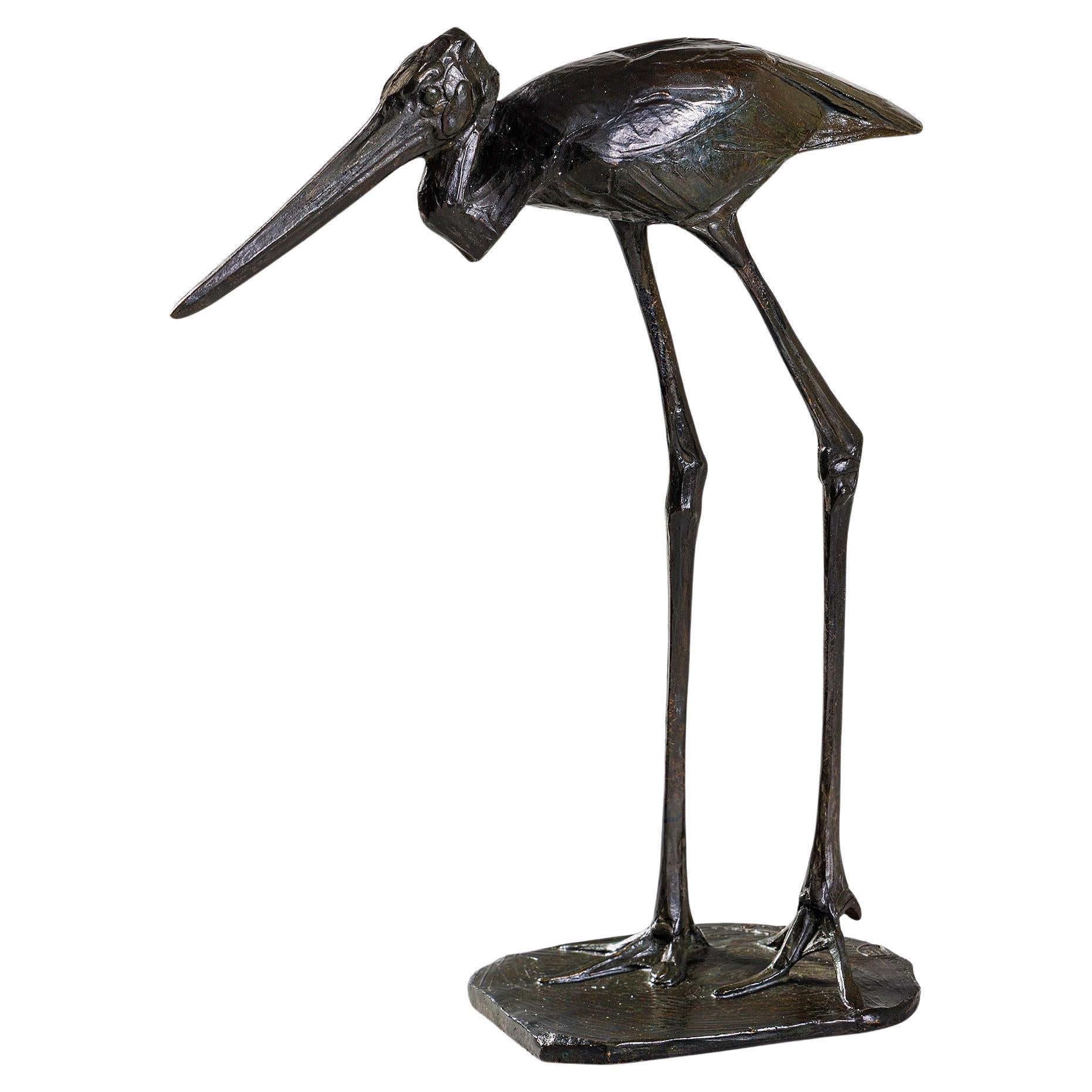 Rembrandt Bugatti "Jabiru Femelle" Bronze Sculpture