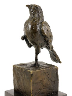 Rembrandt Bugatti Proud Bird in Taste – Bronze Sculpture on Marble