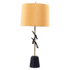 Rembrandt Mid Century Messing Tischlampe