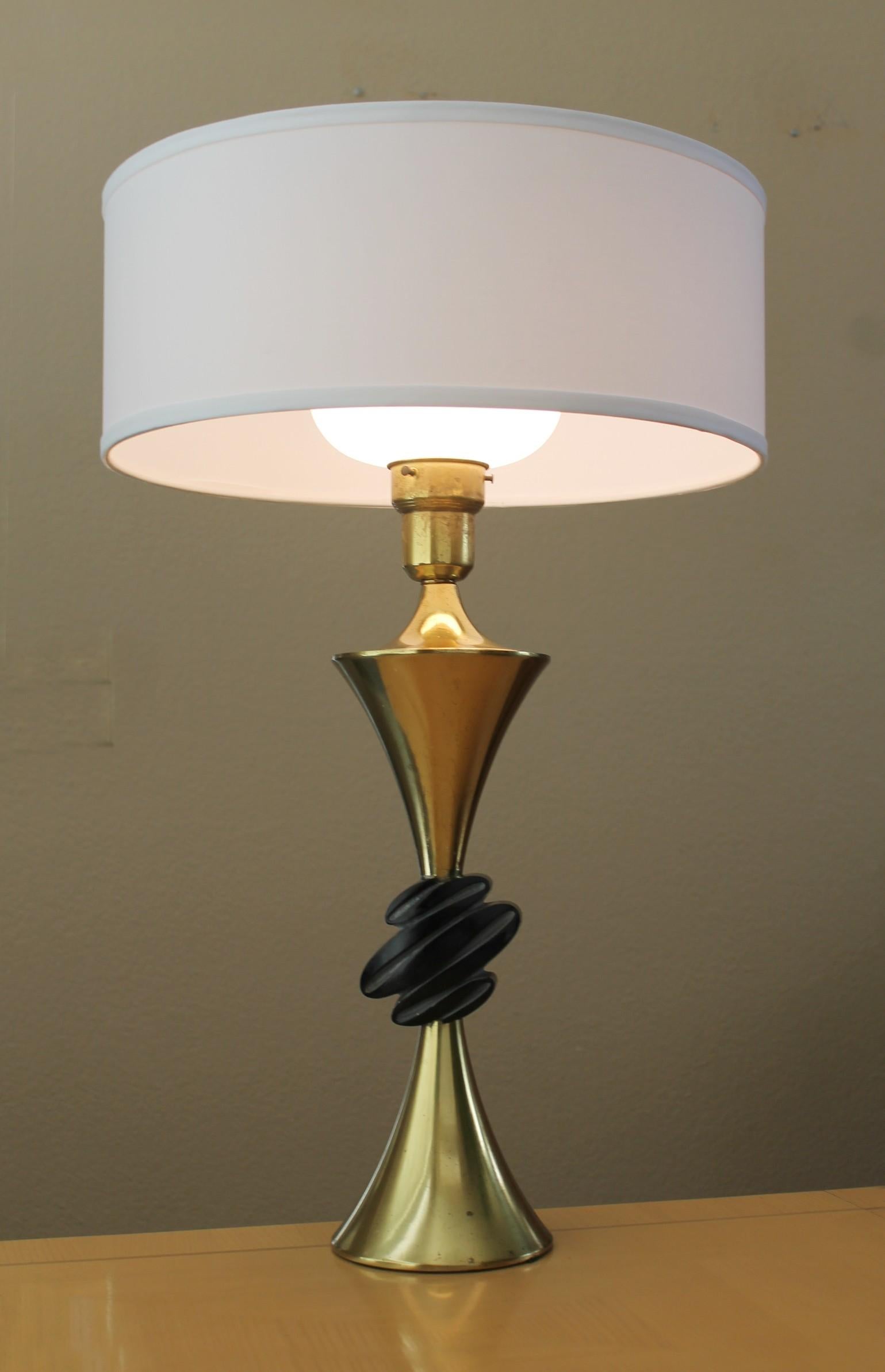Milieu du XXe siècle Lampe de table Rembrandt mi-siècle moderne ! Ranch atomique Palm Springs Art Déco des années 50 en vente