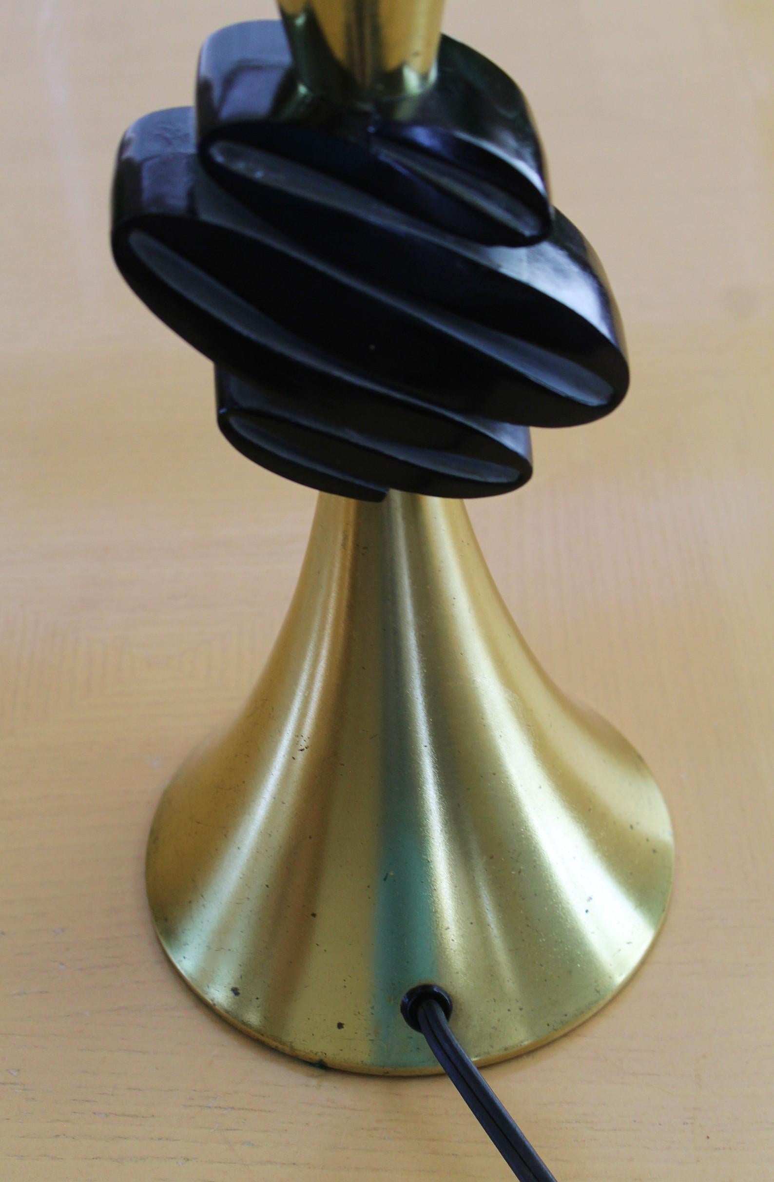 Métal Lampe de table Rembrandt mi-siècle moderne ! Ranch atomique Palm Springs Art Déco des années 50 en vente