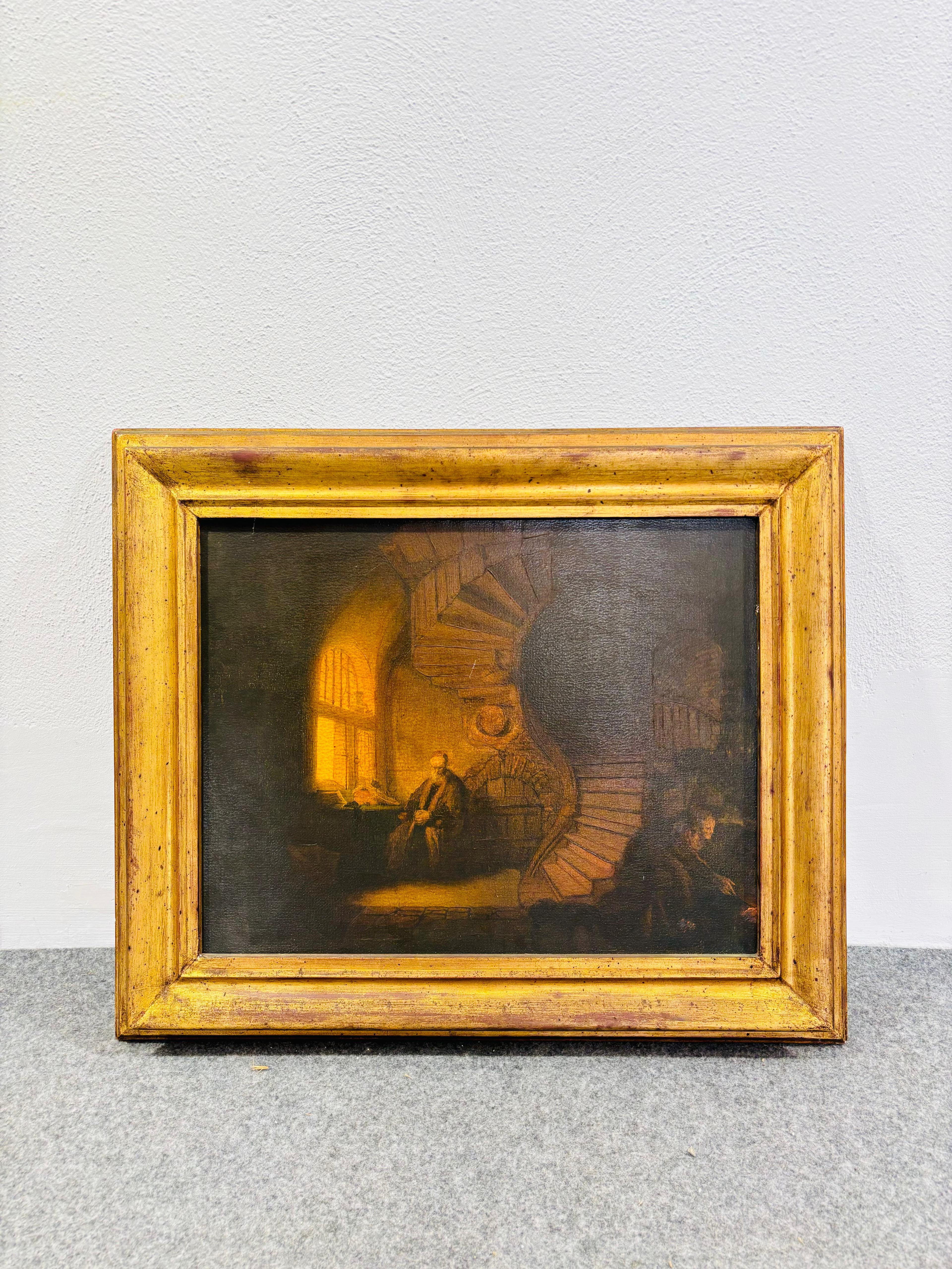 Rembrandt Van Rijn (1606-1669) Reproducción  GHI.M.A Autorizado

Medidas: 
Altura 57 cm
Anchura 68 cm

Técnica Óleo sobre lienzo

La sociedad GHI.M.A. certifica que el relieve, el aspecto de la materia pictórica, que tiende a restituir a esta