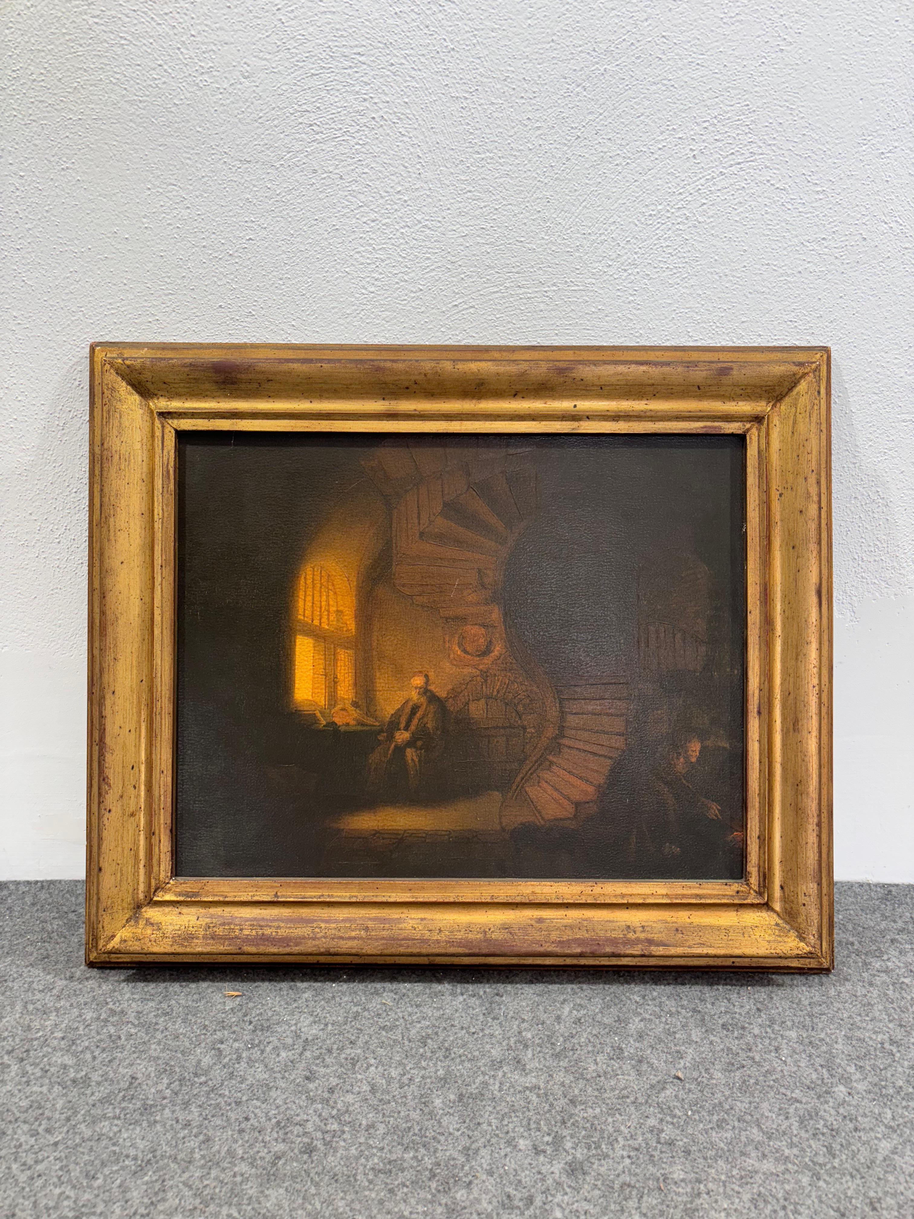 Rembrandt Van Rijn (1660-1669) Reproducción  GHI.M.A Autorizado en Bueno estado para la venta en Taranto, IT