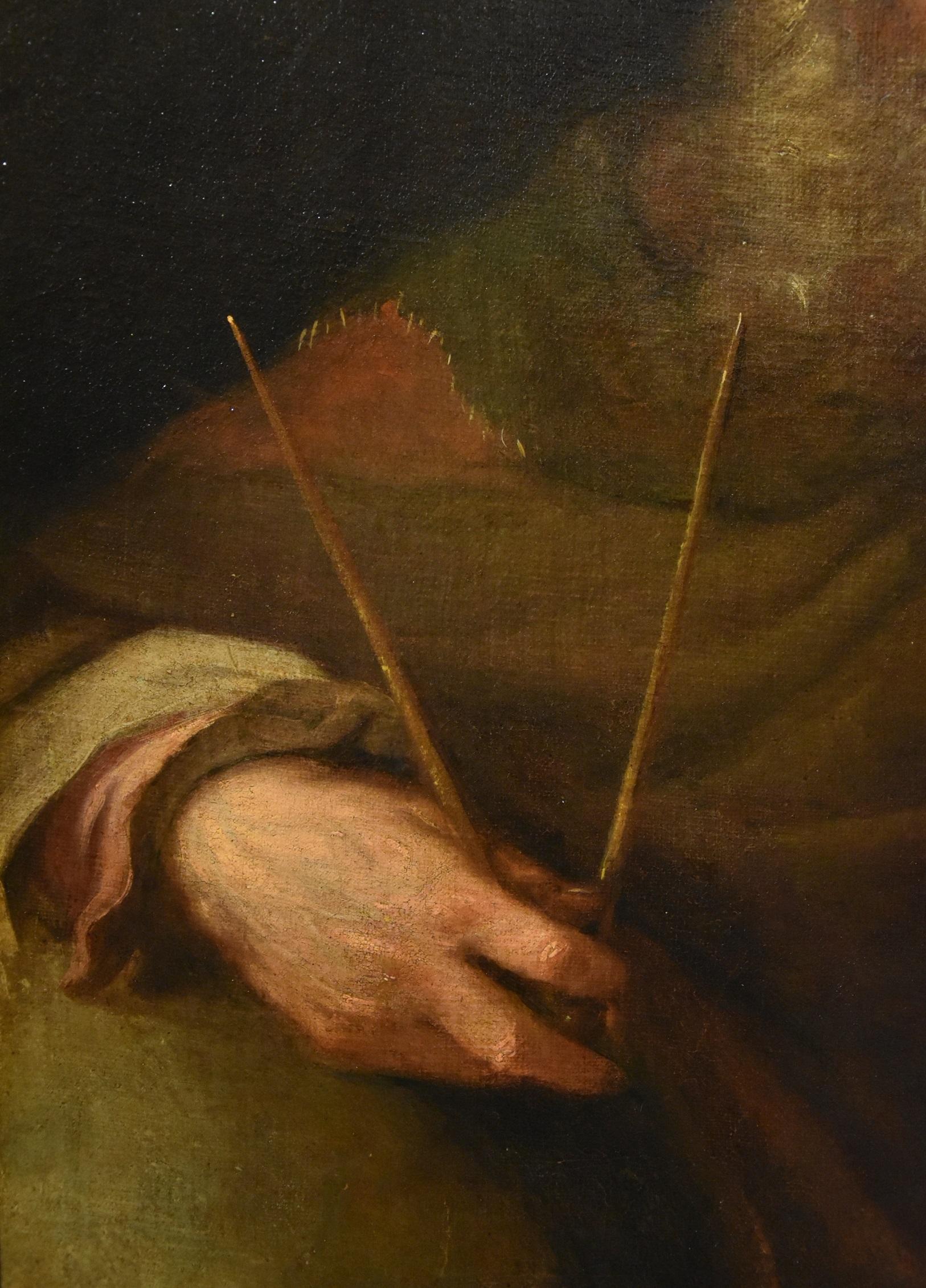 Philosopher Aristarchus Portrait Rembrandt Paint Oil on canvas Old master 17th  4