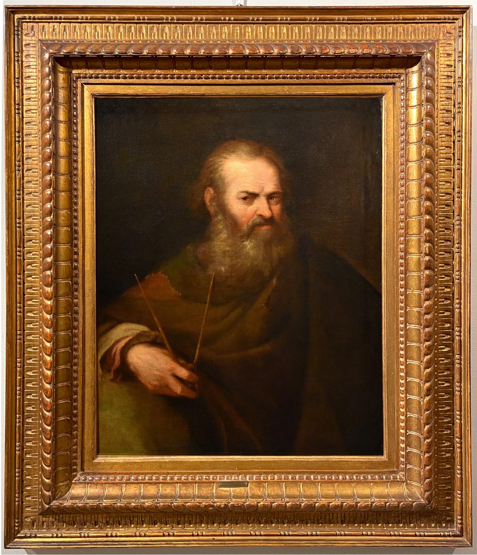 Philosopher Aristarchus Portrait Rembrandt Paint Oil on canvas Old master 17th - Painting by Rembrandt van Rijn (Leiden 1606 - Amsterdam 1669)