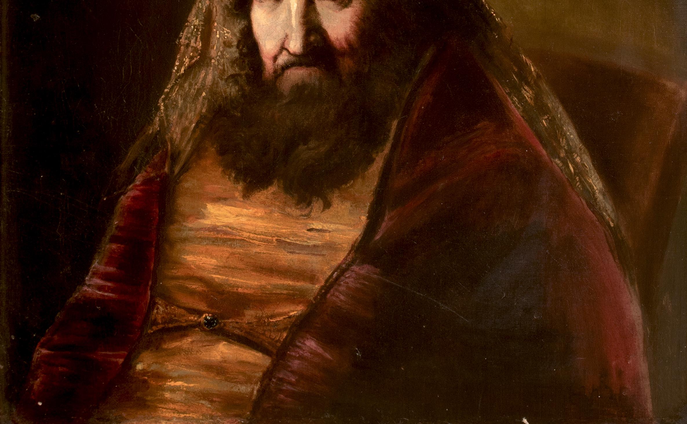 Portrait Of Haman From the Book Of Esther, 19th Century  School of REMBRANDT For Sale 6